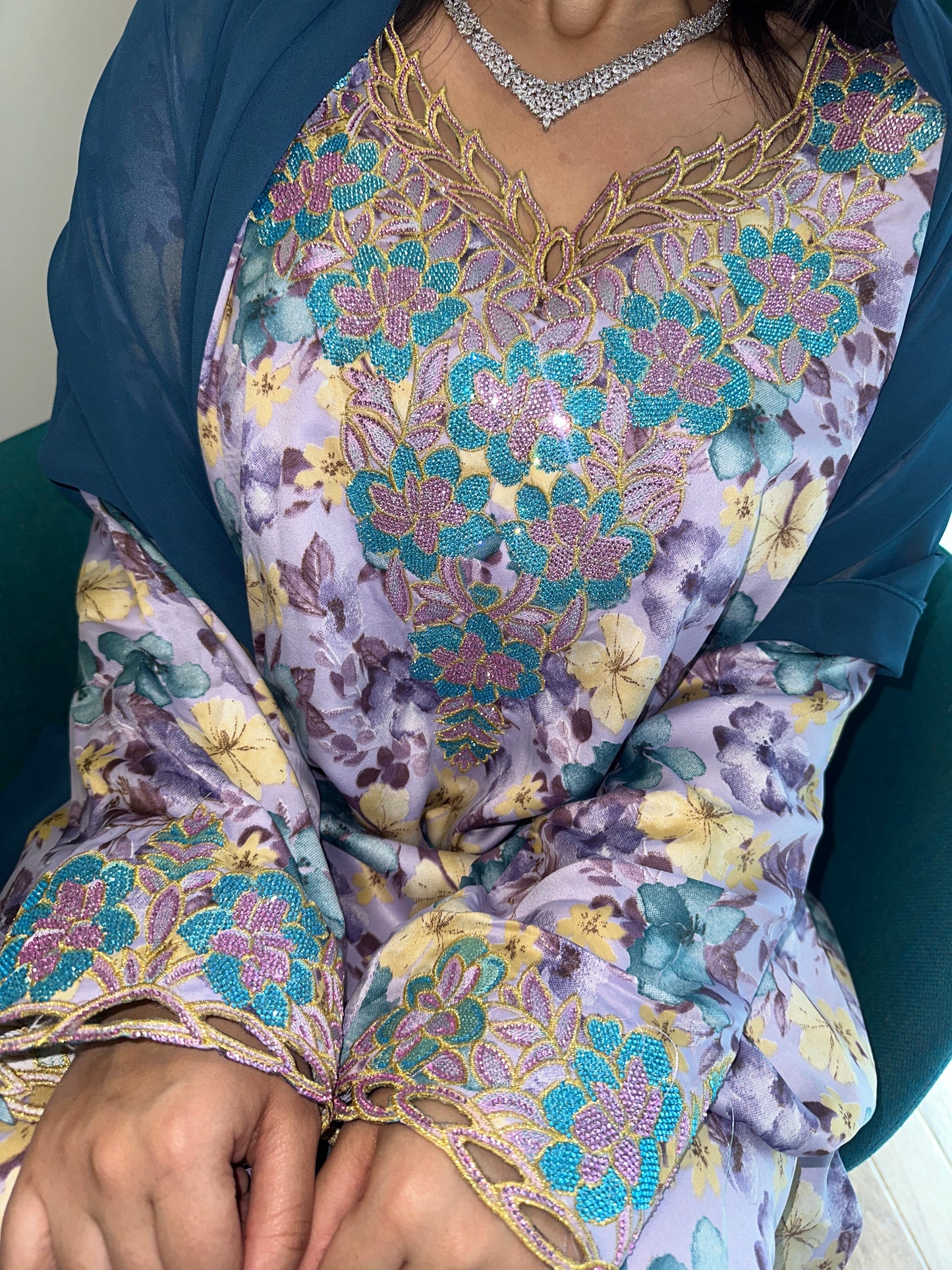 Purple5 mkhawar with matching Shiela