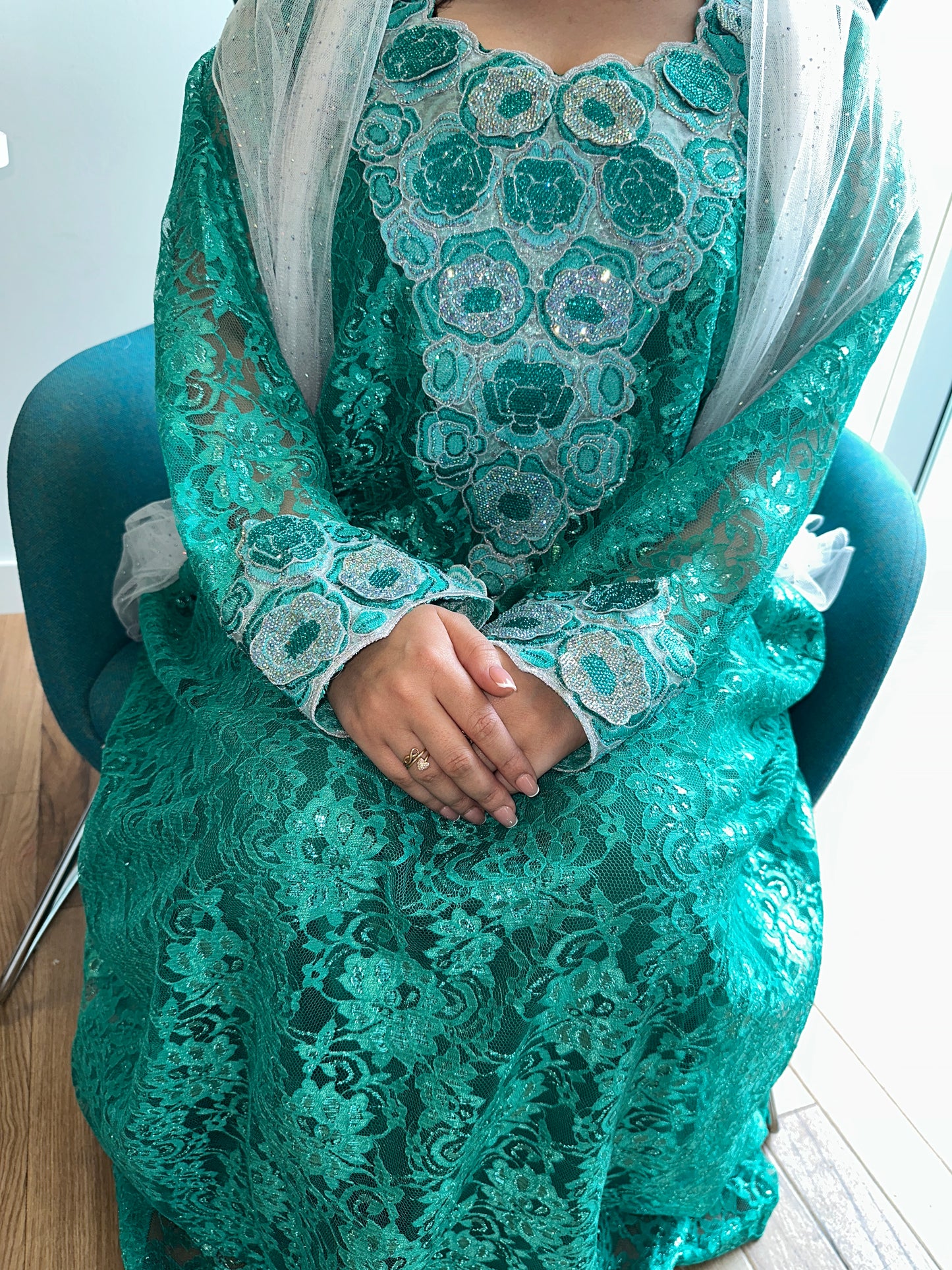 Green lace, 3D