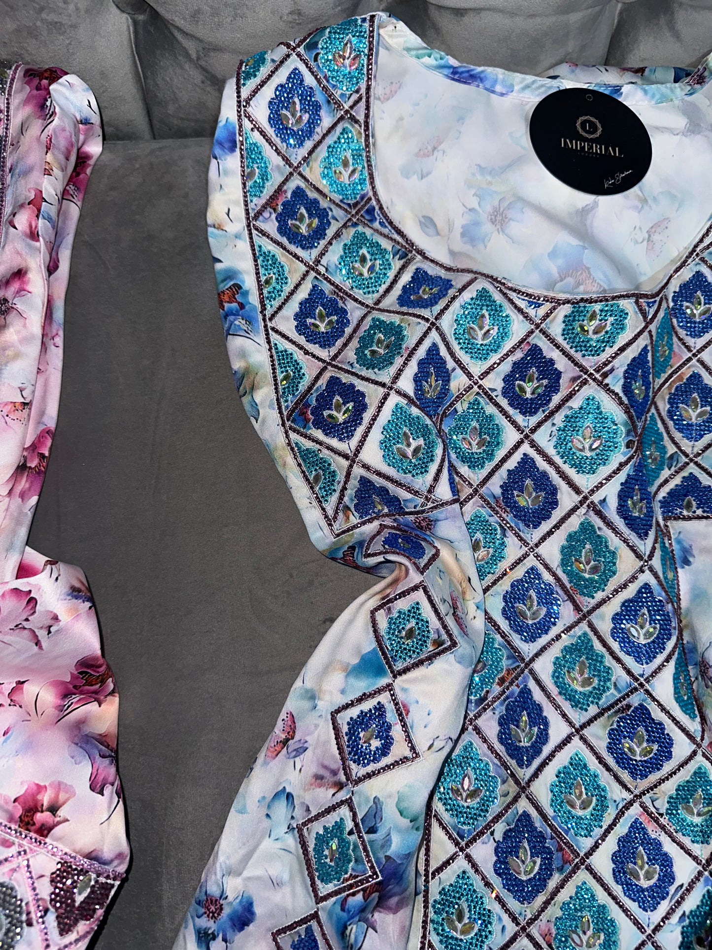 Pure silk mkhawar different colors