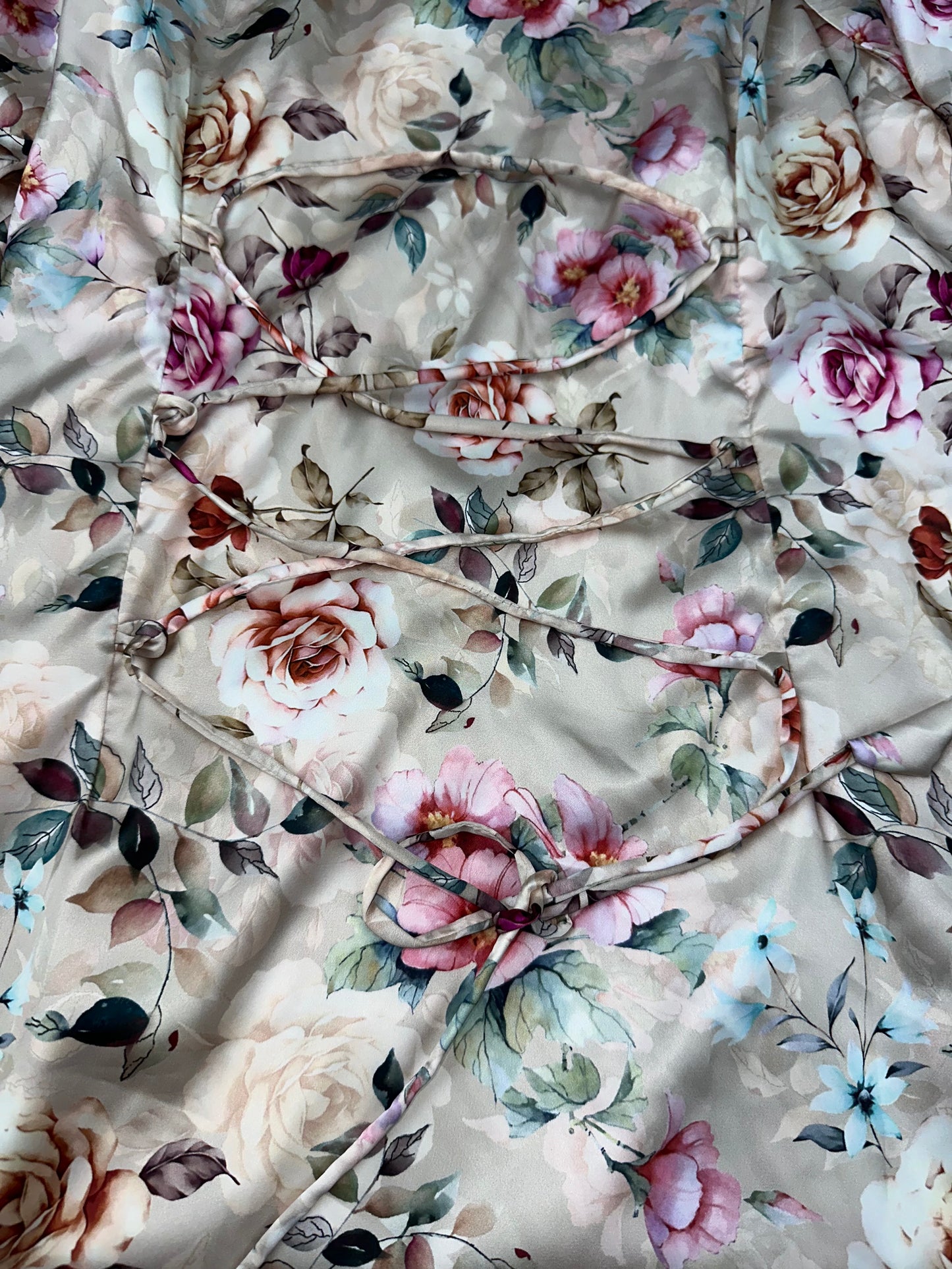 Creamy mukhawar handmade work with back corset