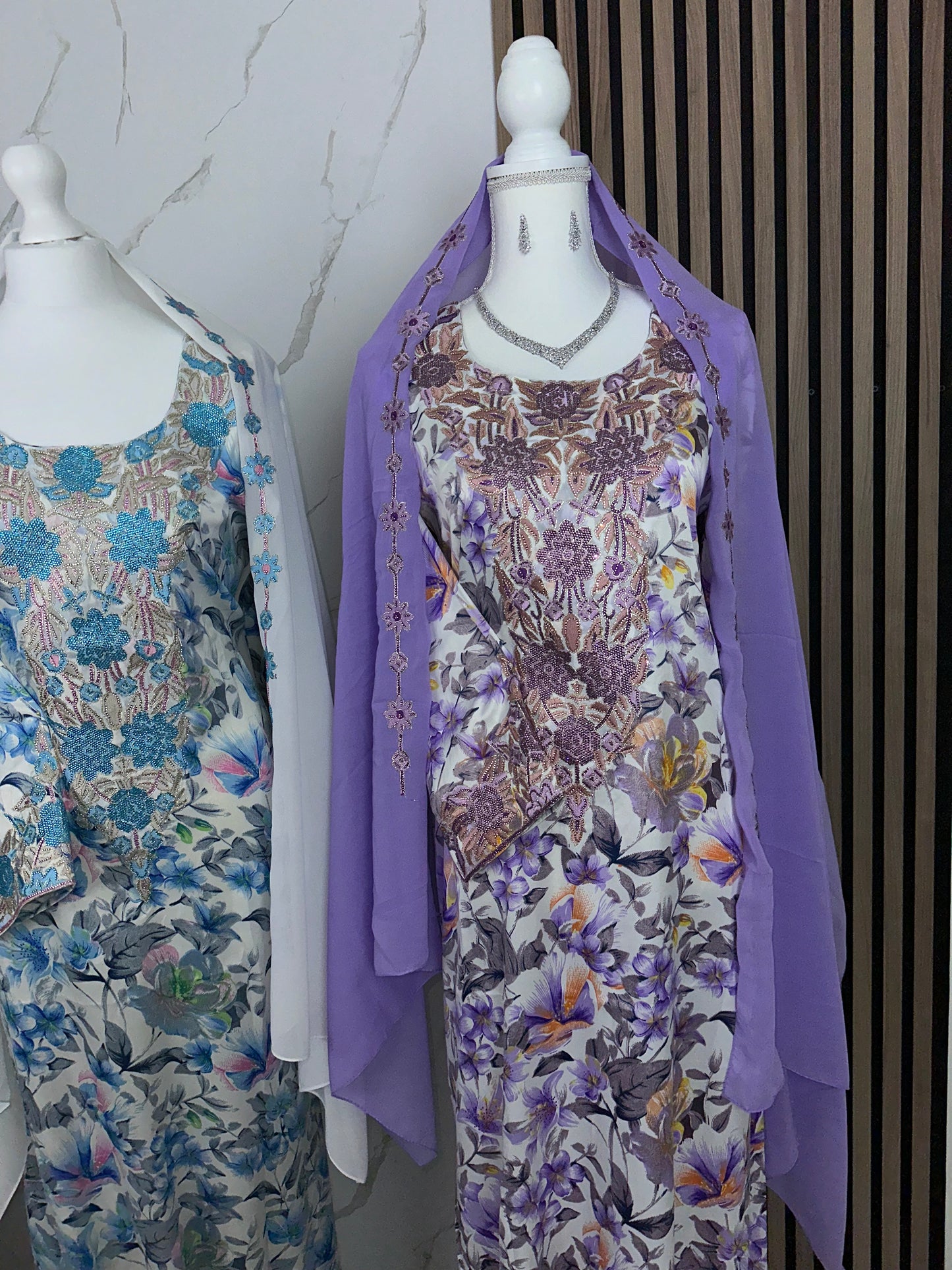 Purple2 mkhawar with matching big Sheila