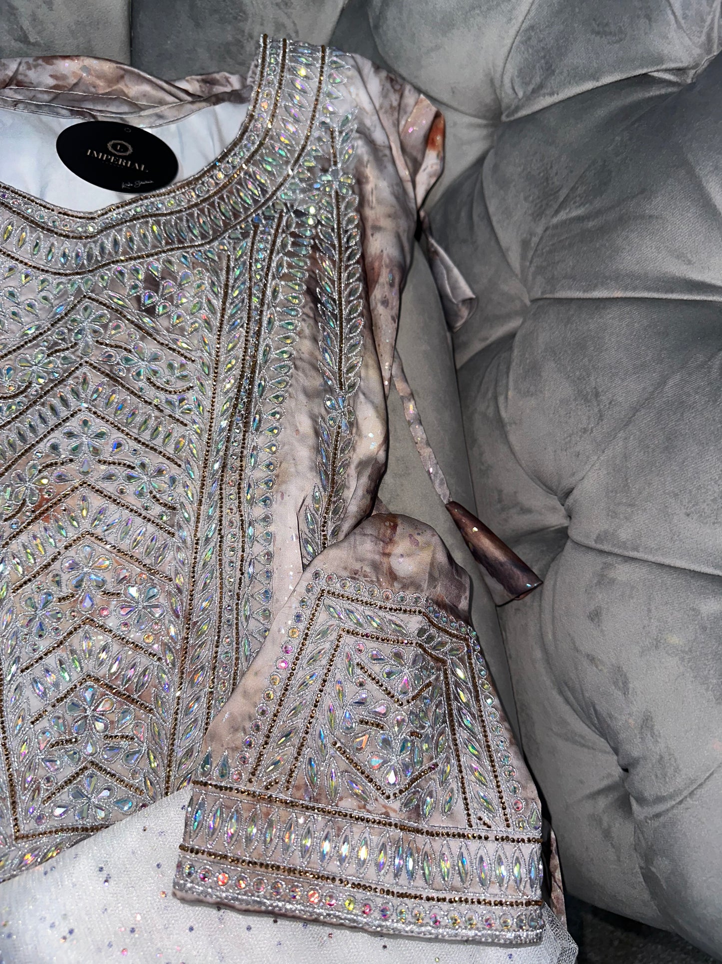 Galaxy shine mkhawar pure silk with corset and white chiffon Shiela