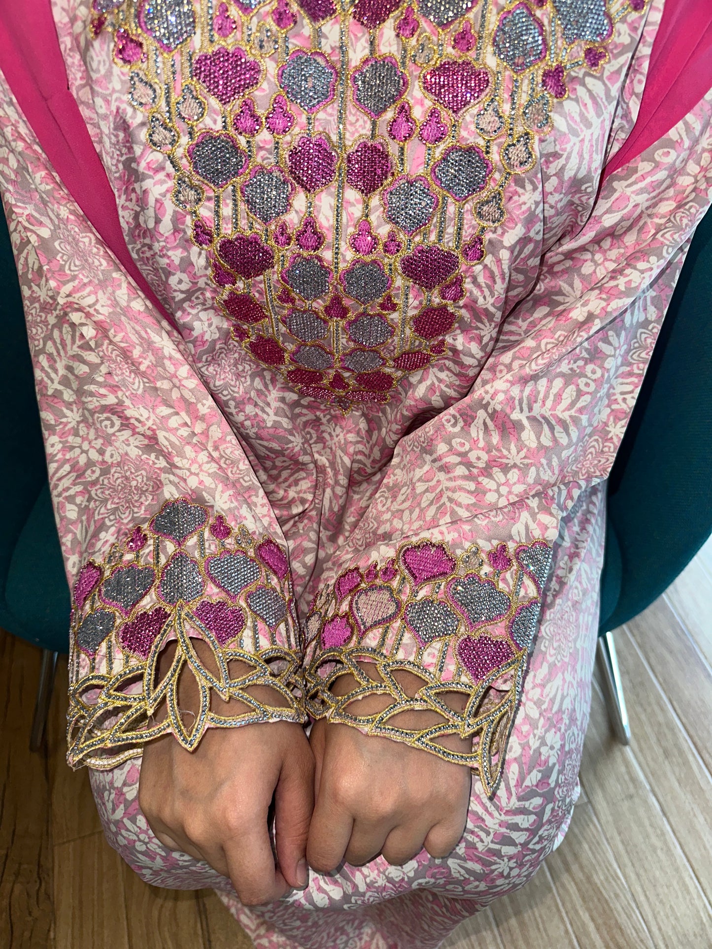 Pink10 mkhawar with matching Shiela