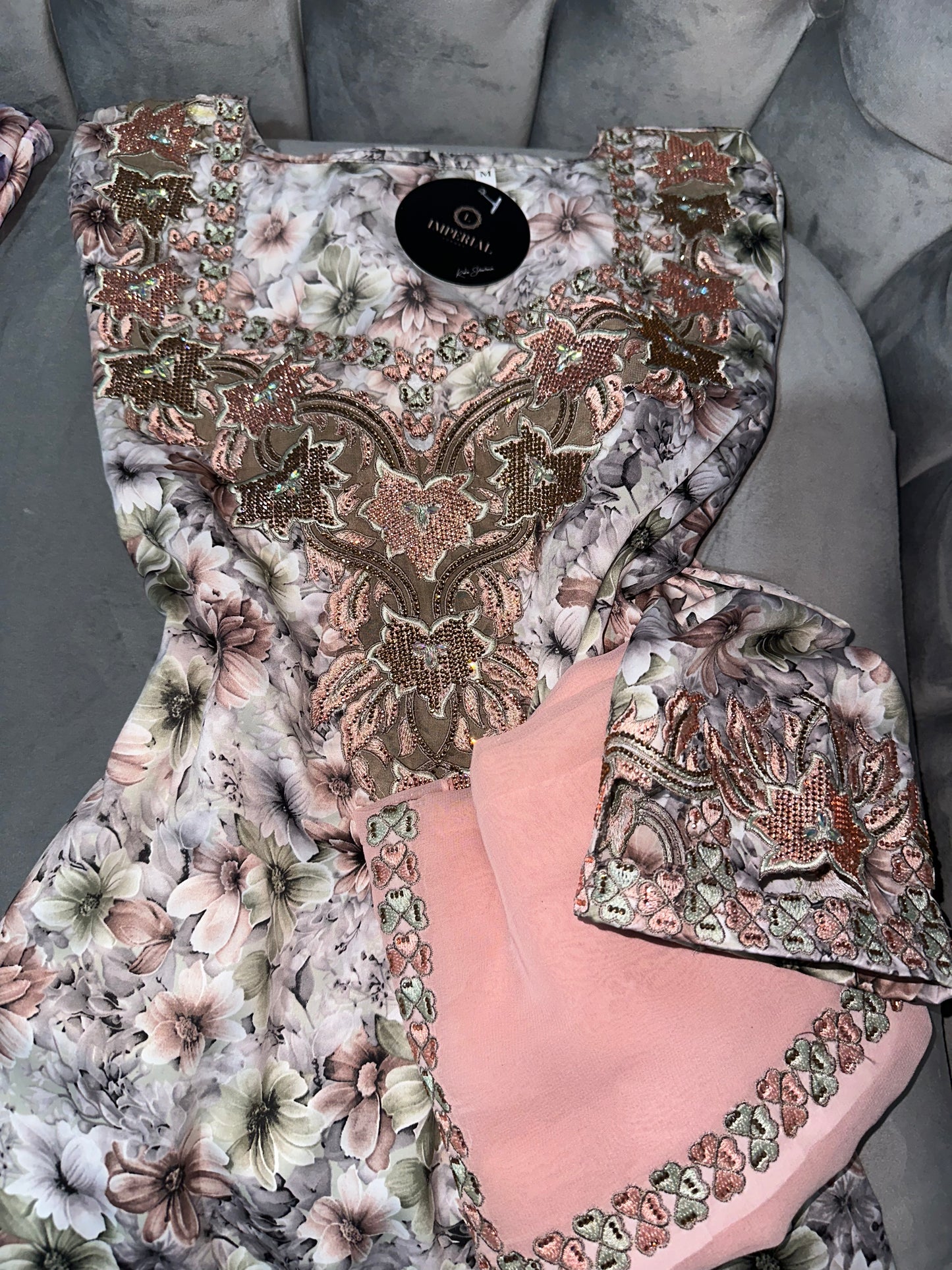 Mkharram mukhawar with matching Shiela and back corset