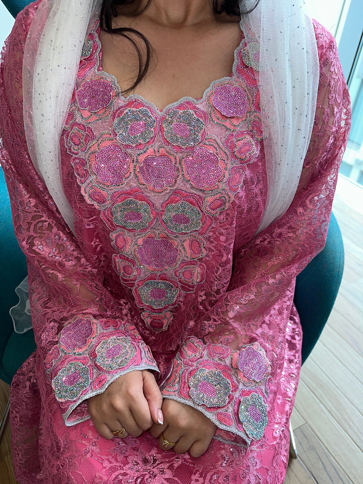 Pink2 lace, 3D MKHAWAR