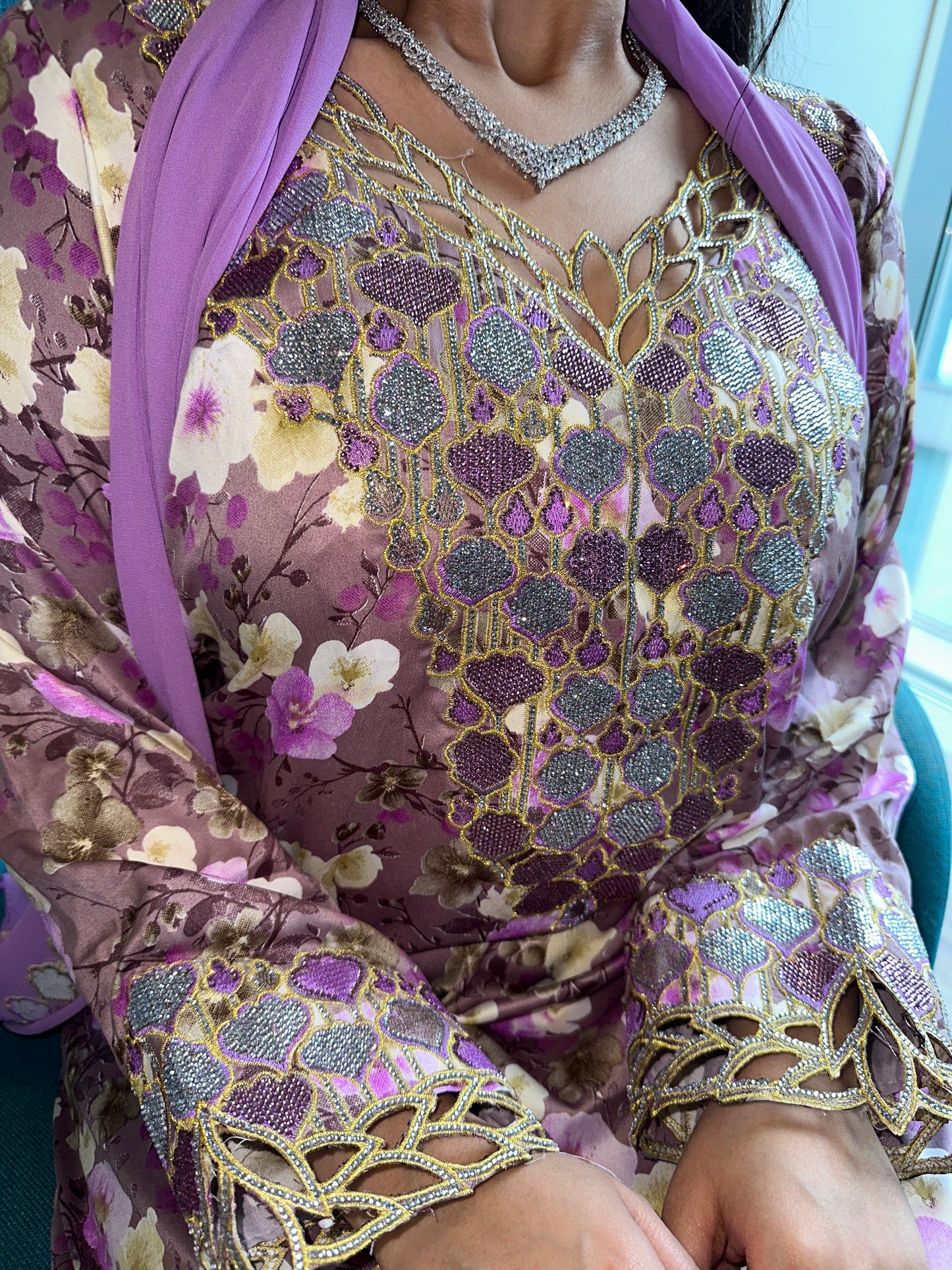 Purple10 mkhawar with matching Shiela