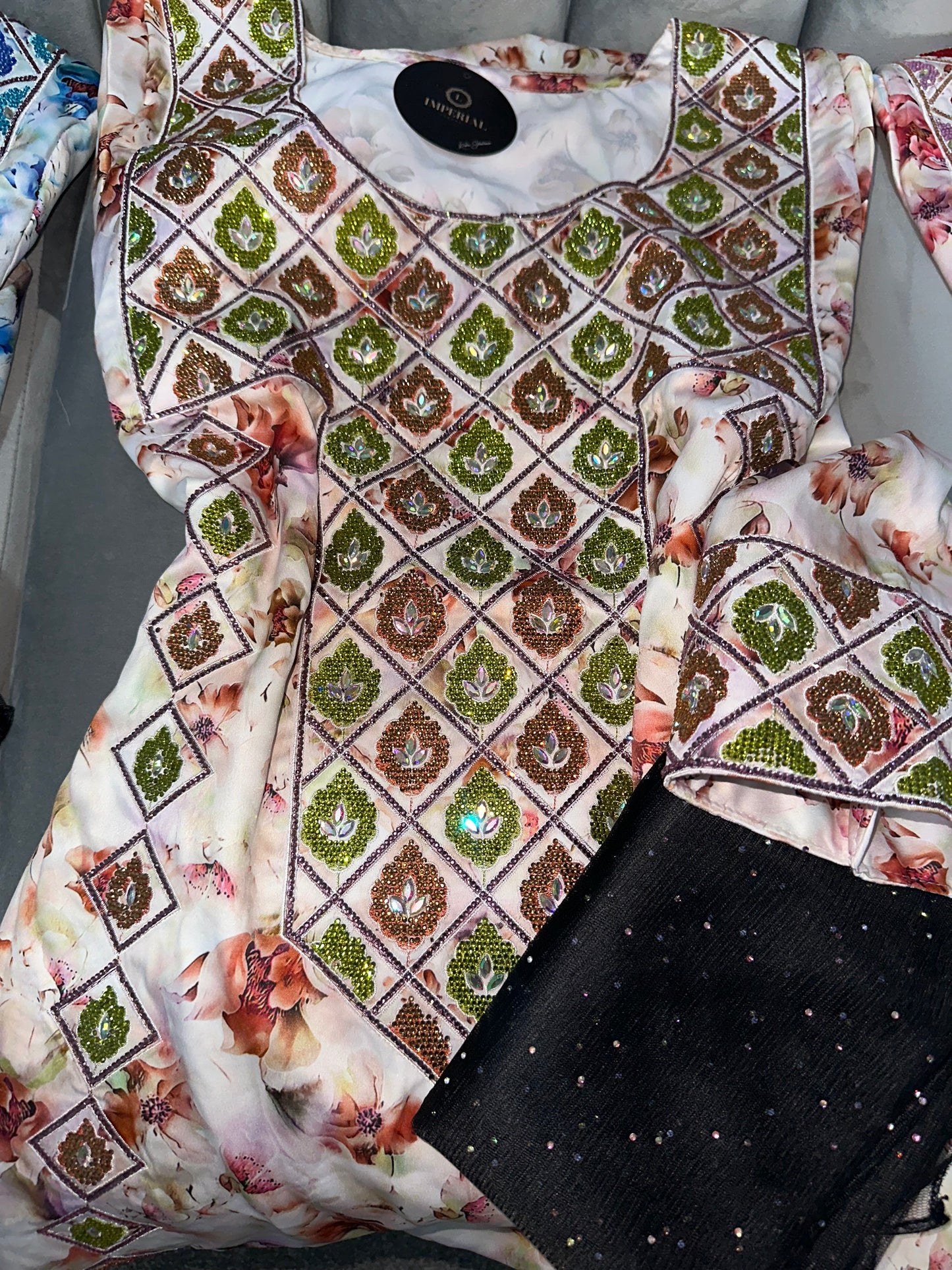 Pure silk mkhawar different colors