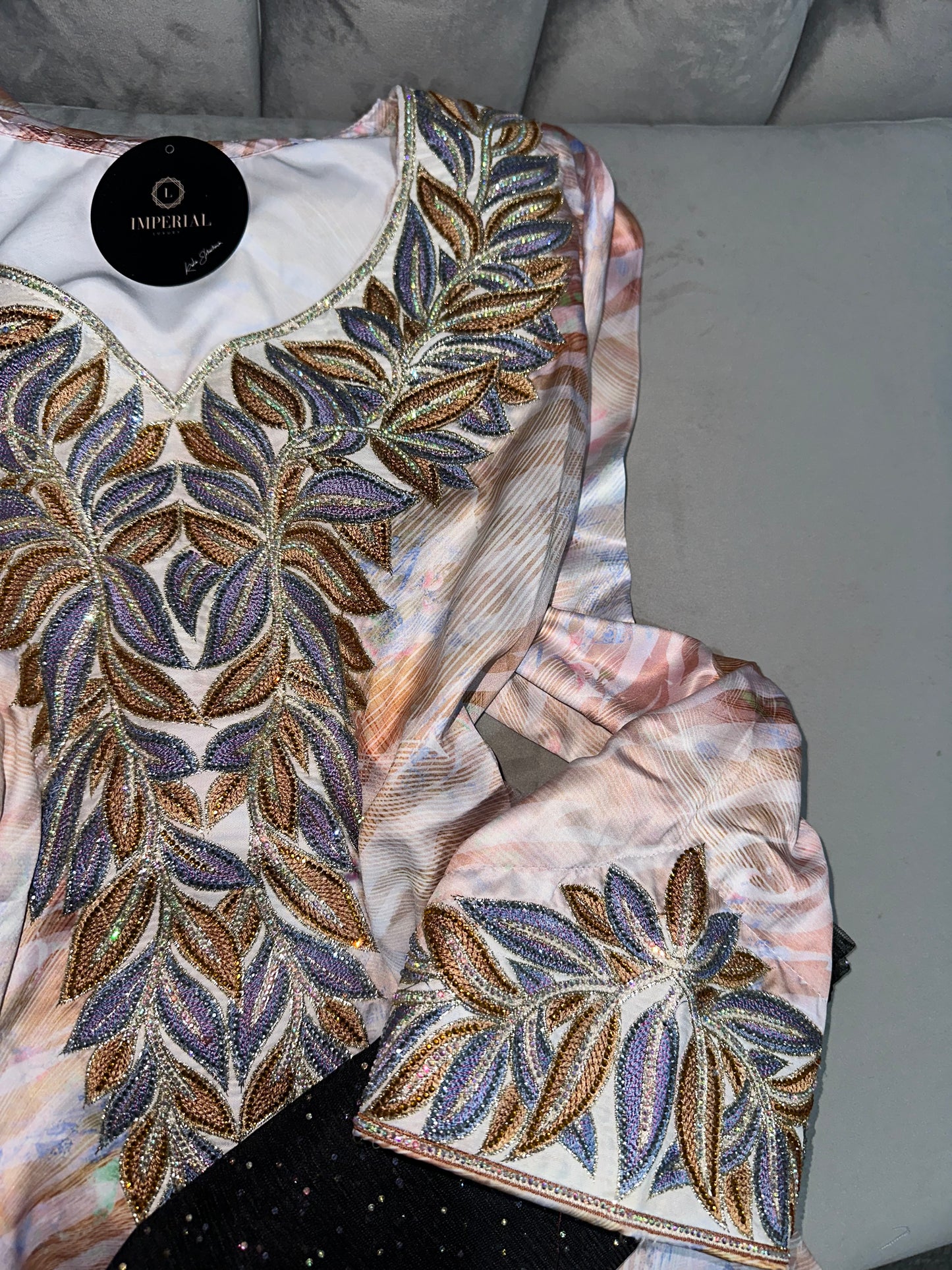 Natural colors of mkhawars with corse back and black chiffon Shiela