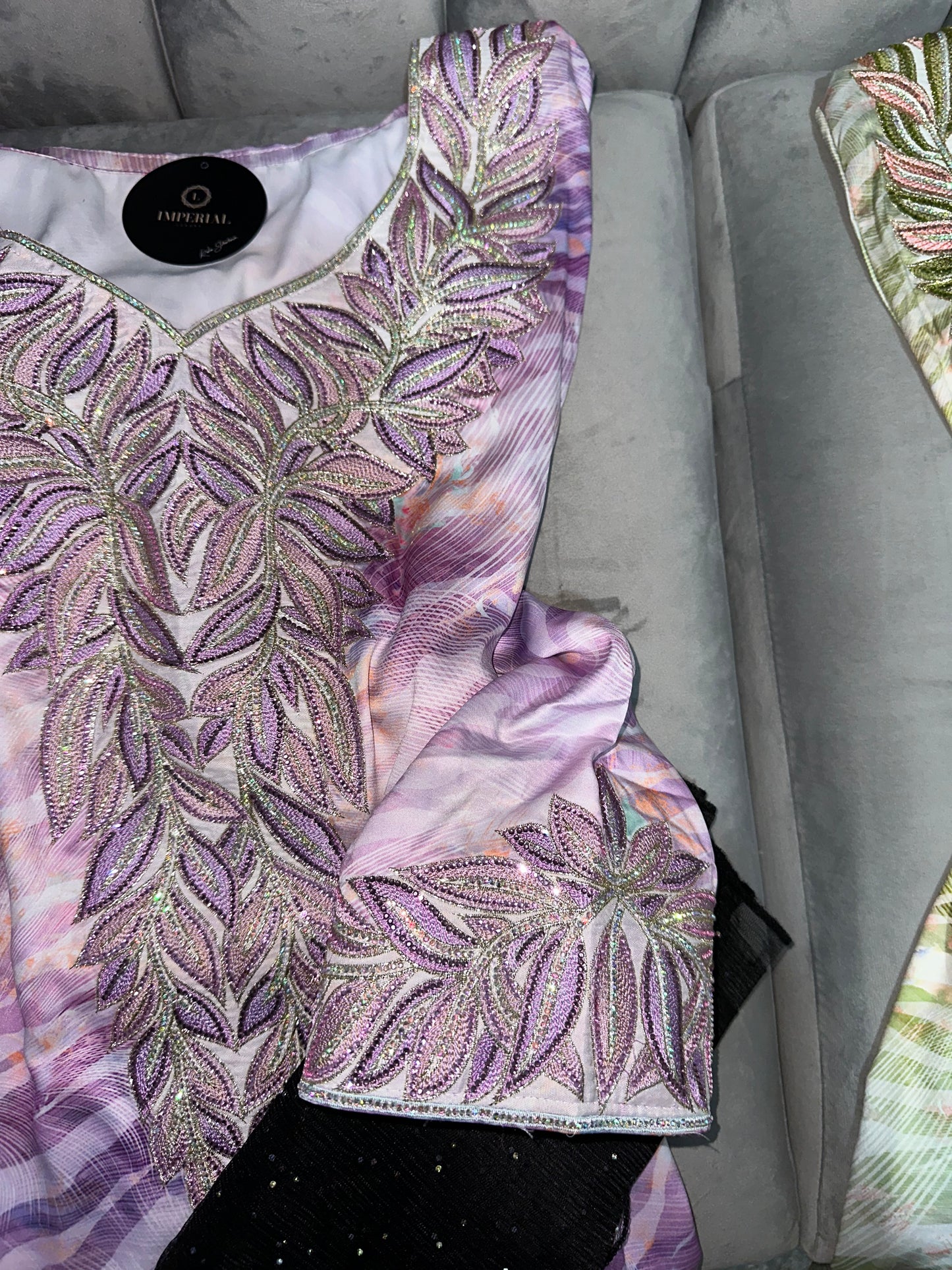 Natural colors of mkhawars with corse back and black chiffon Shiela