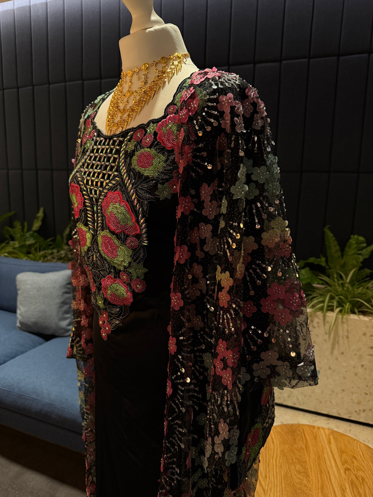 Handmade two pieces pure silk mukhawar with besht