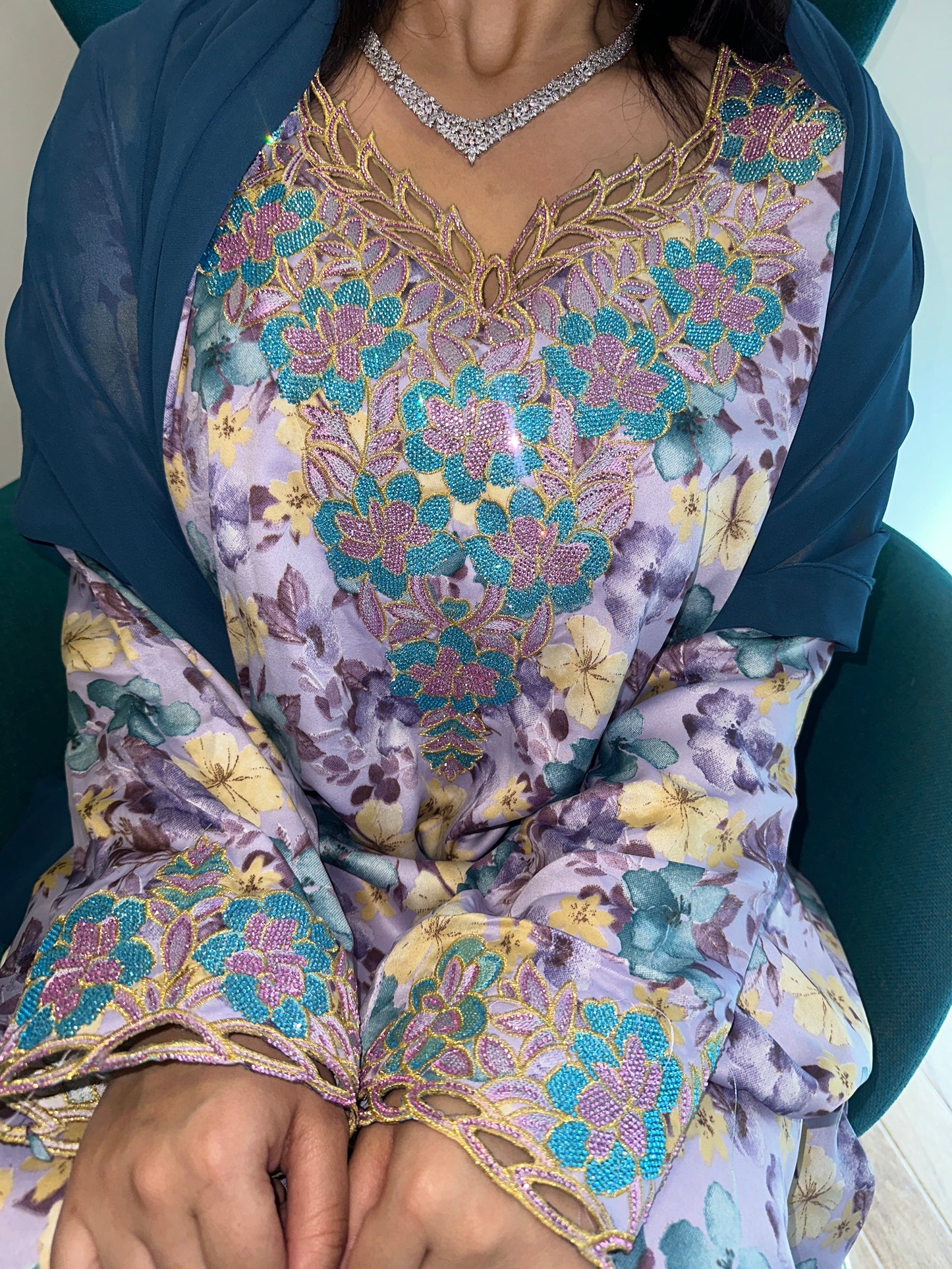Purple5 mkhawar with matching Shiela