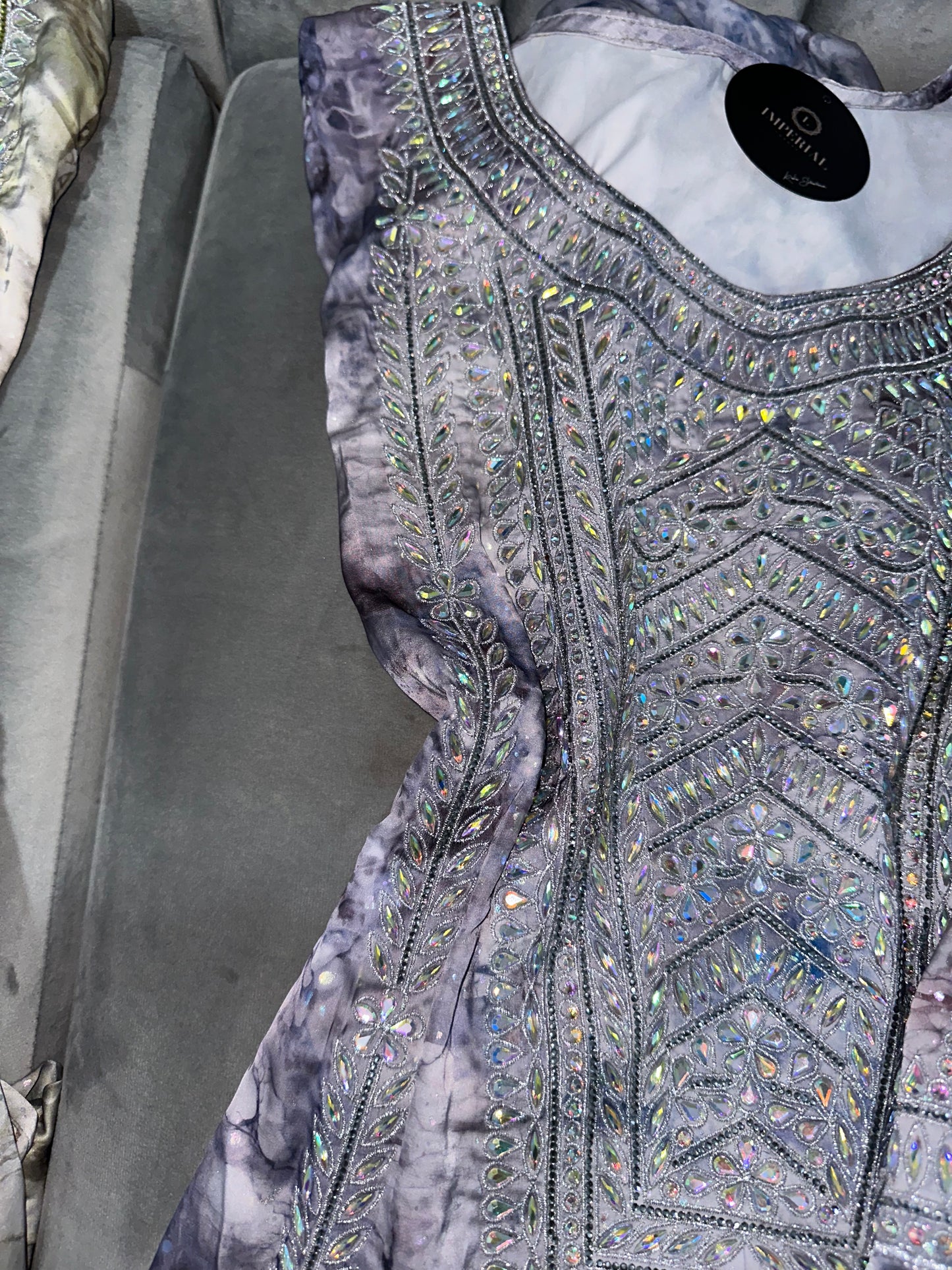Galaxy shine mkhawar pure silk with corset and white chiffon Shiela