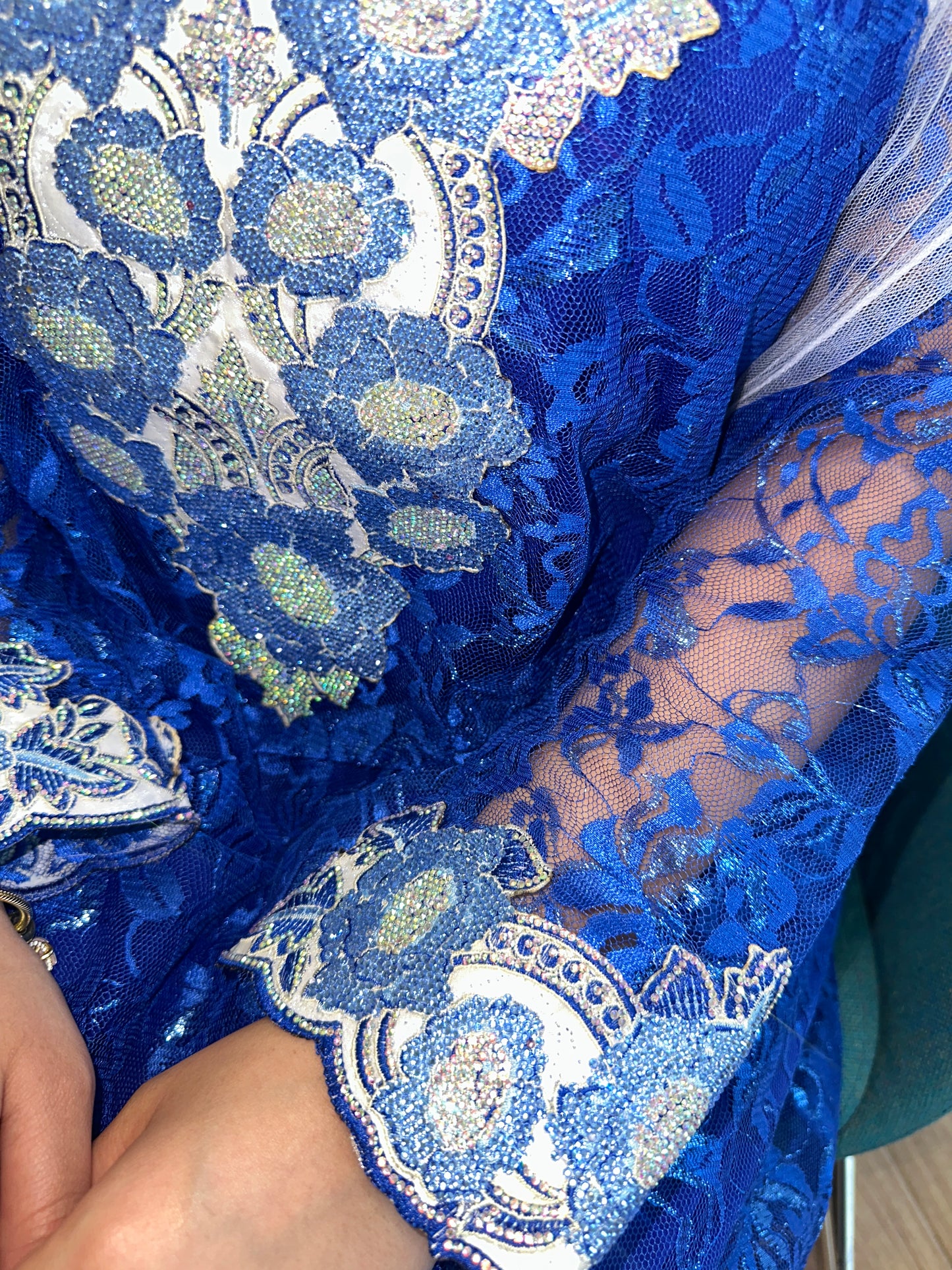 Blue lace mkhawar