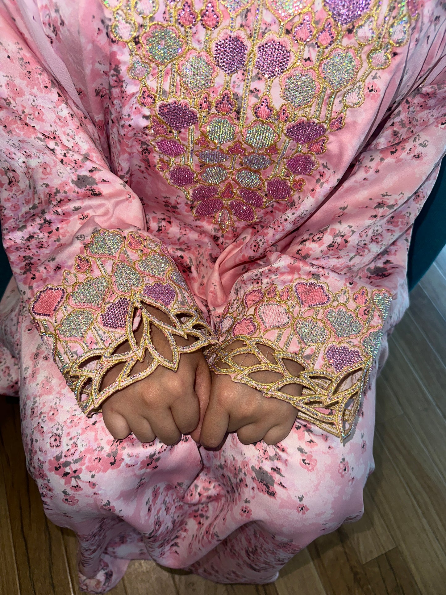 Pink4 mkhawar with matching Shiela