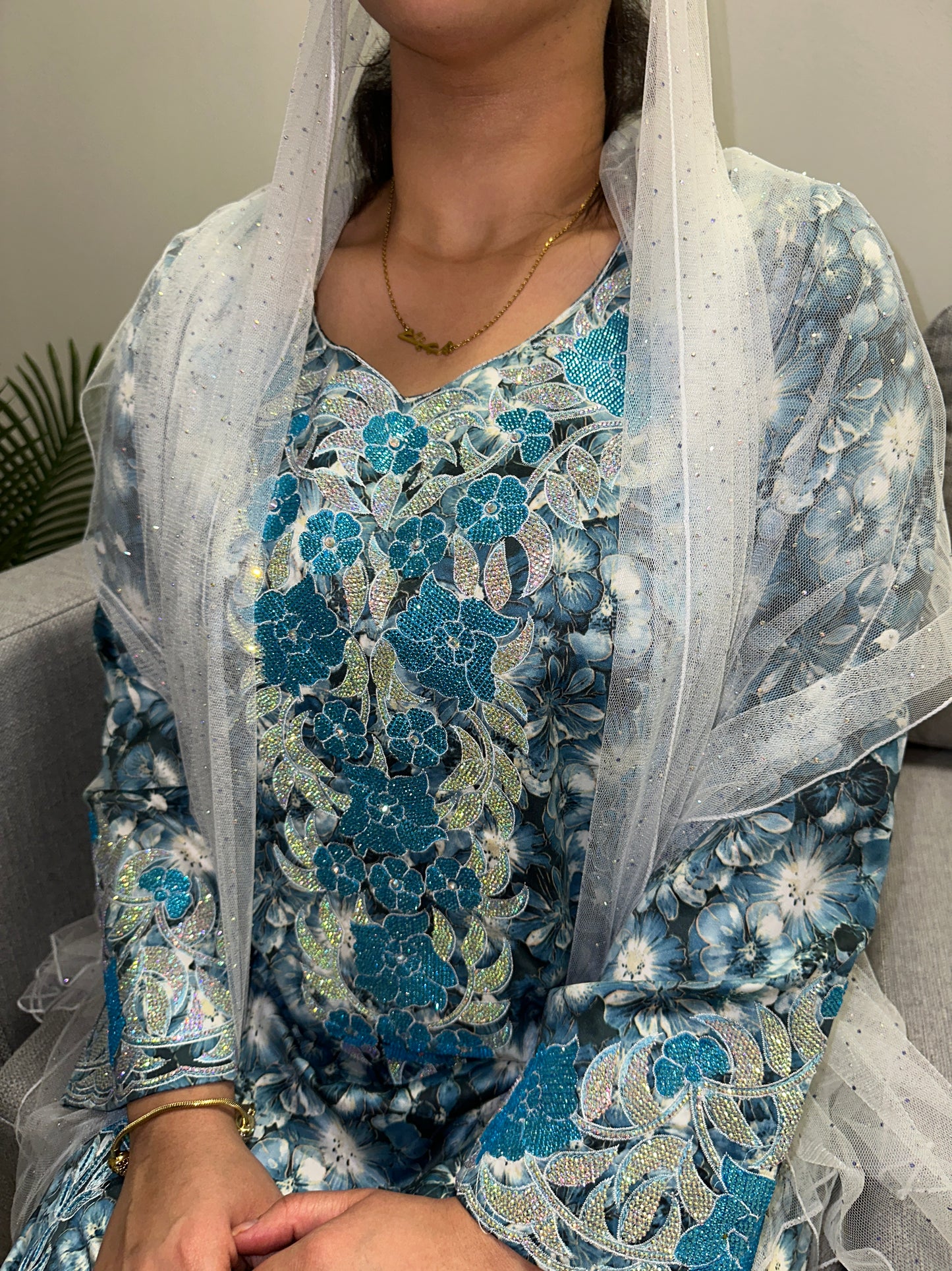 Blue mkhawar