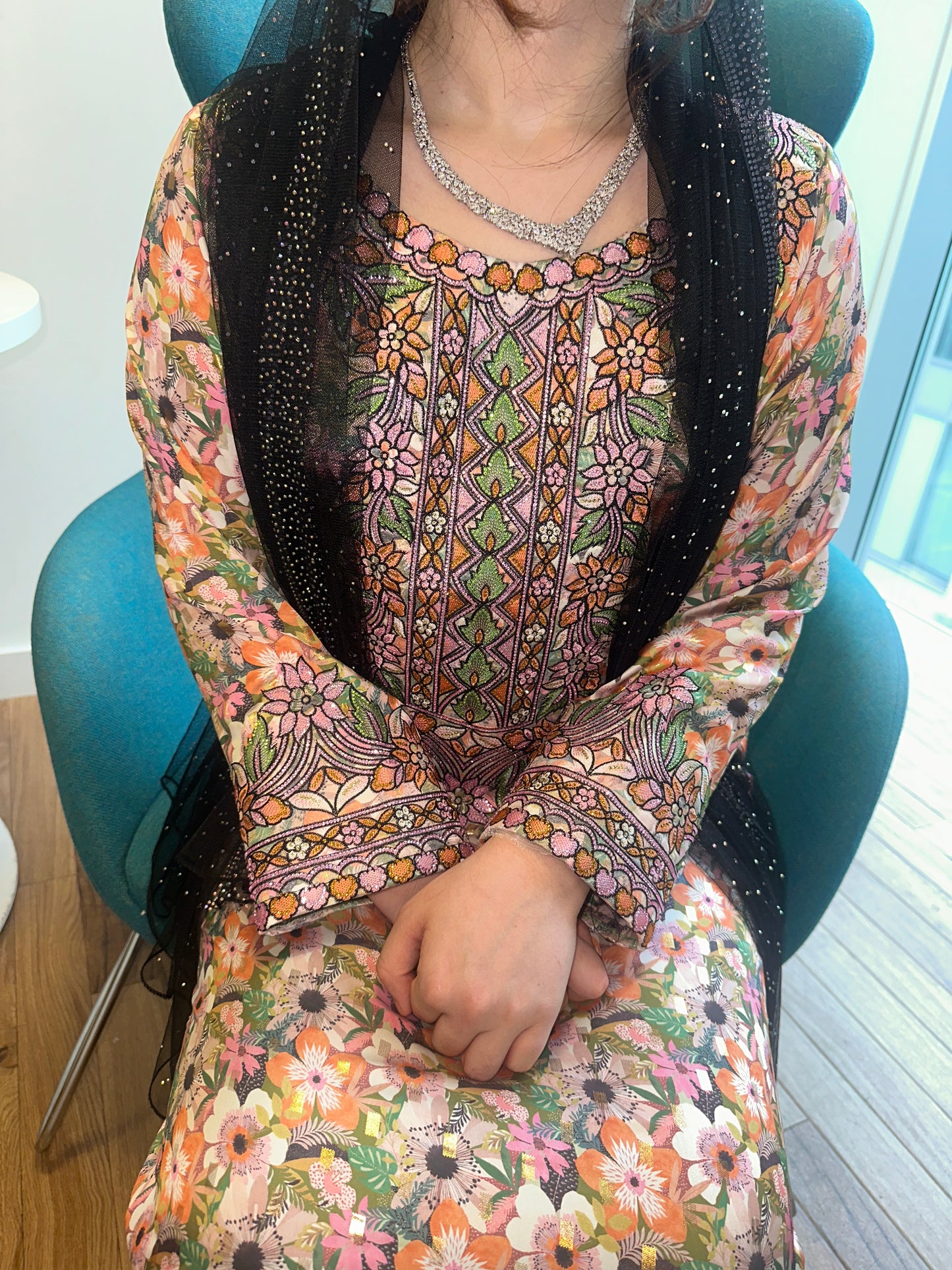 Pure silk mkhawar