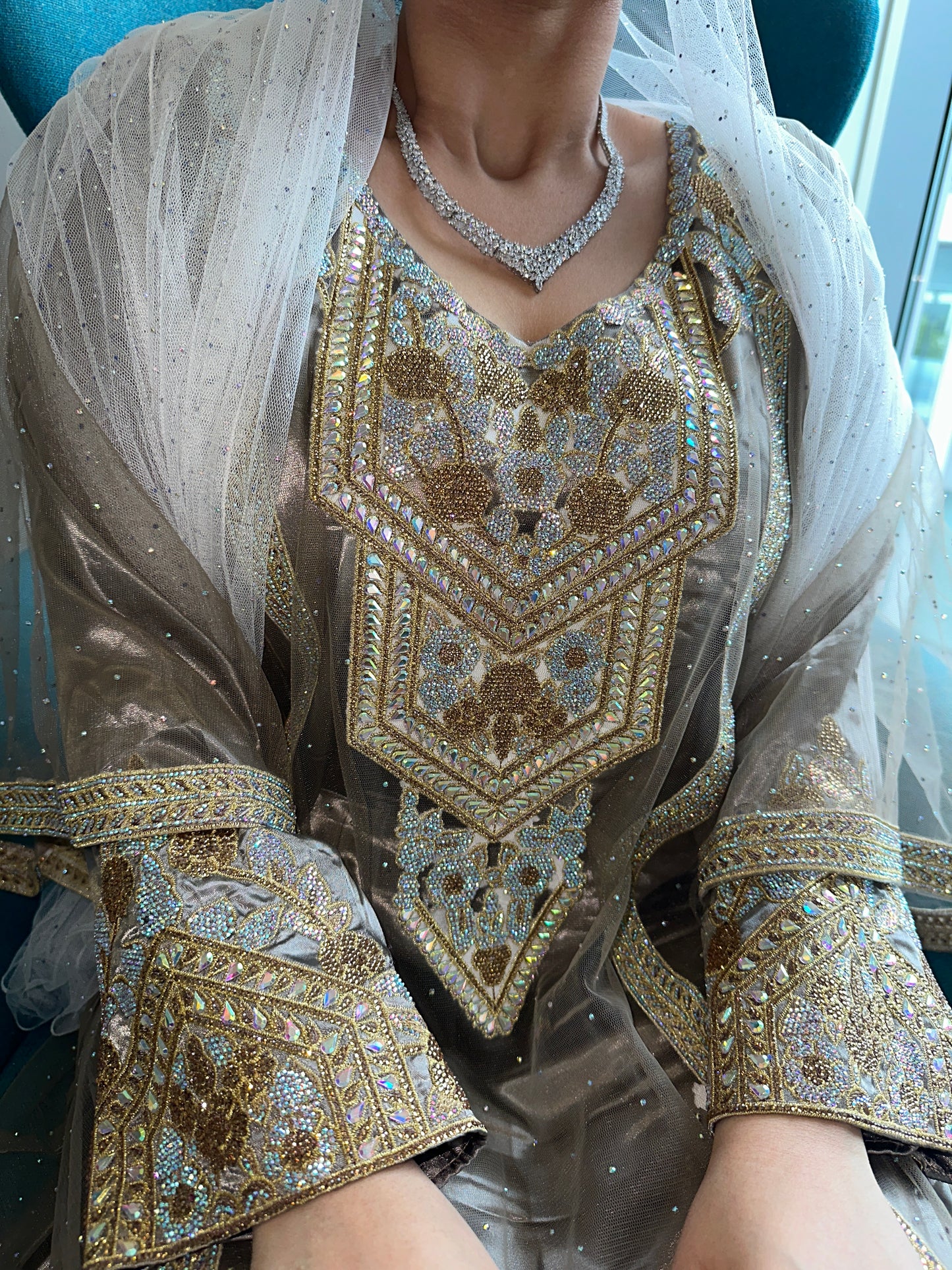 Brown Emirates two pieces