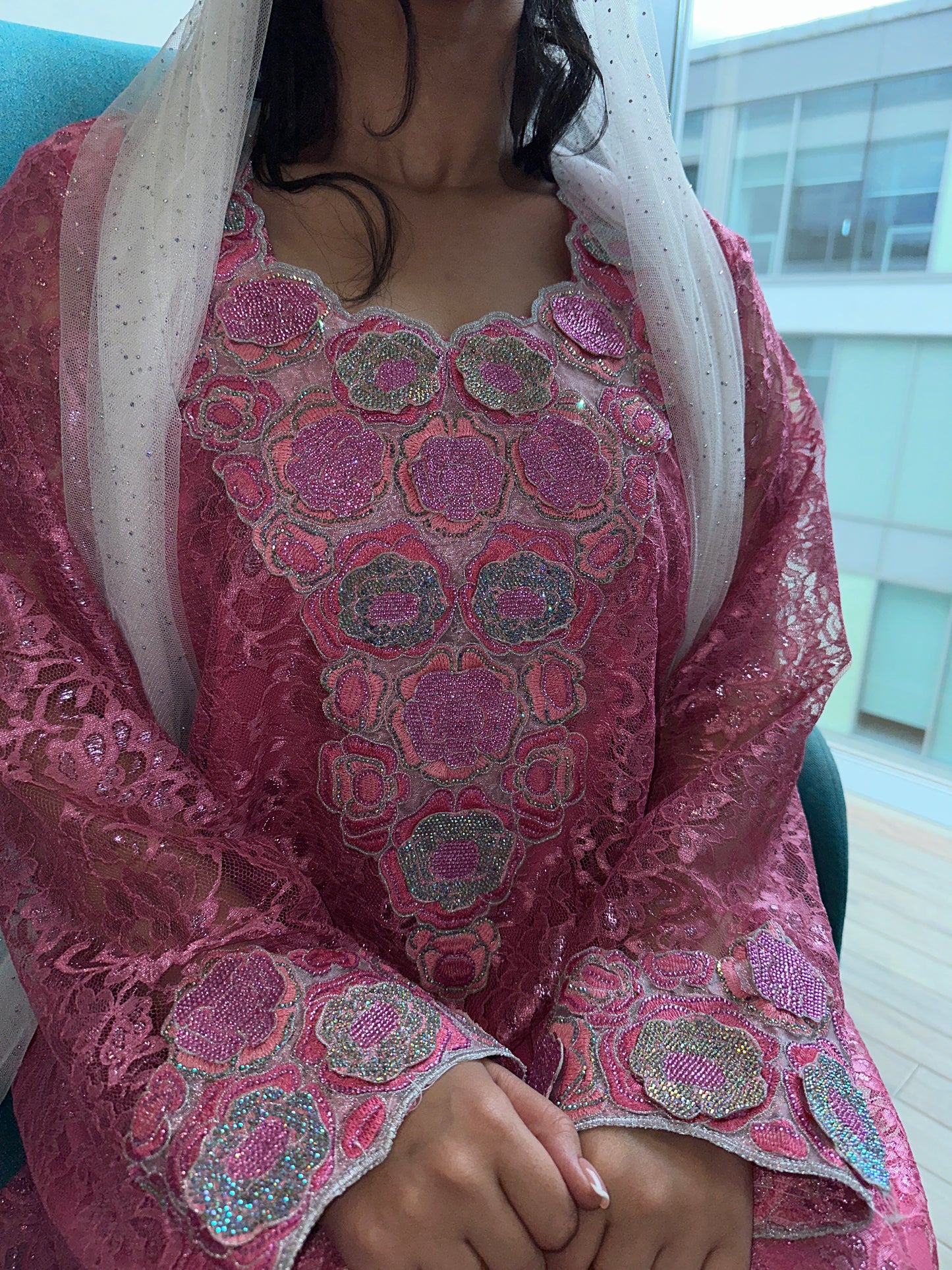 Pink2 lace, 3D MKHAWAR