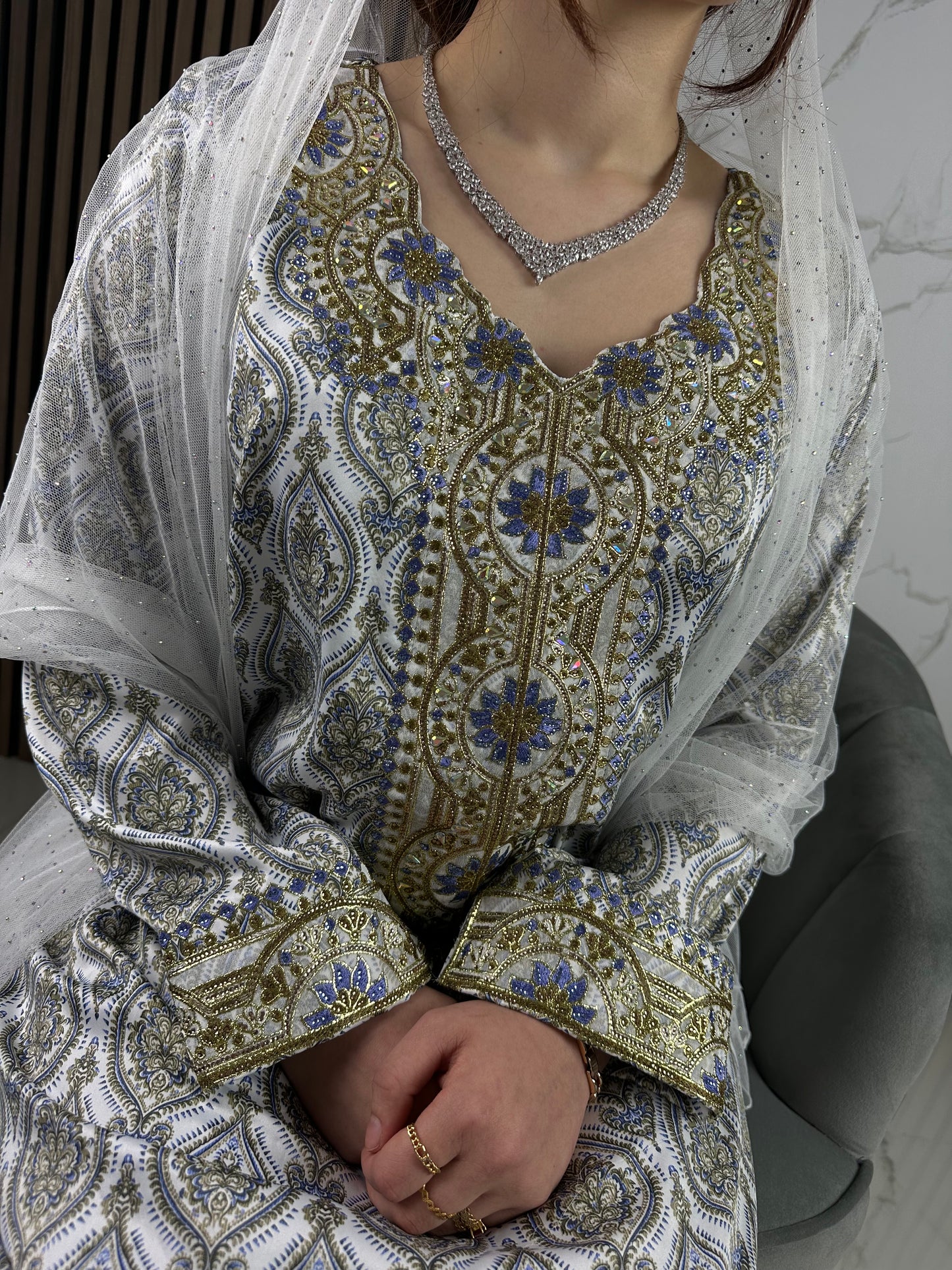 Blue mkhawar