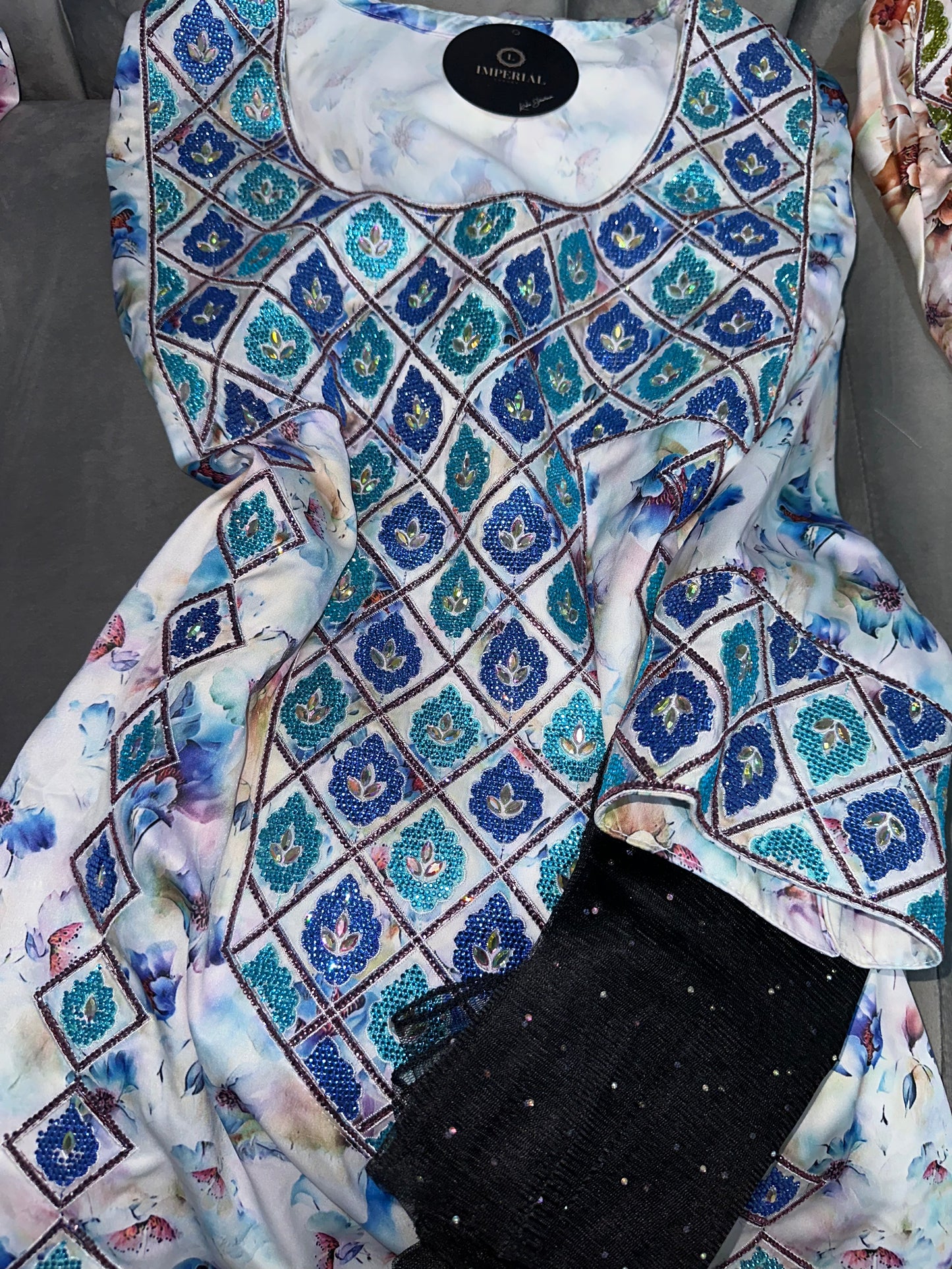 Pure silk mkhawar different colors