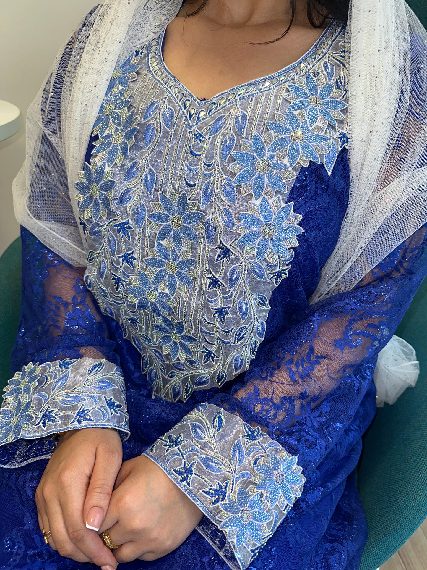 Blue lace mkhawar 3D