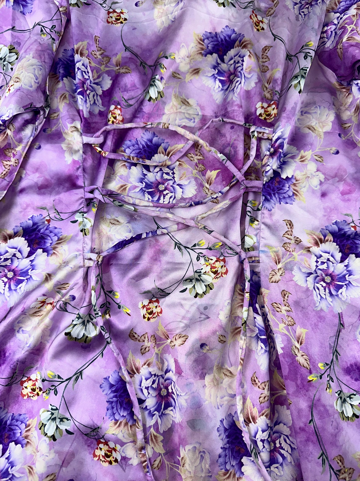 Purple mukhawar with handwork pure silk and back corset