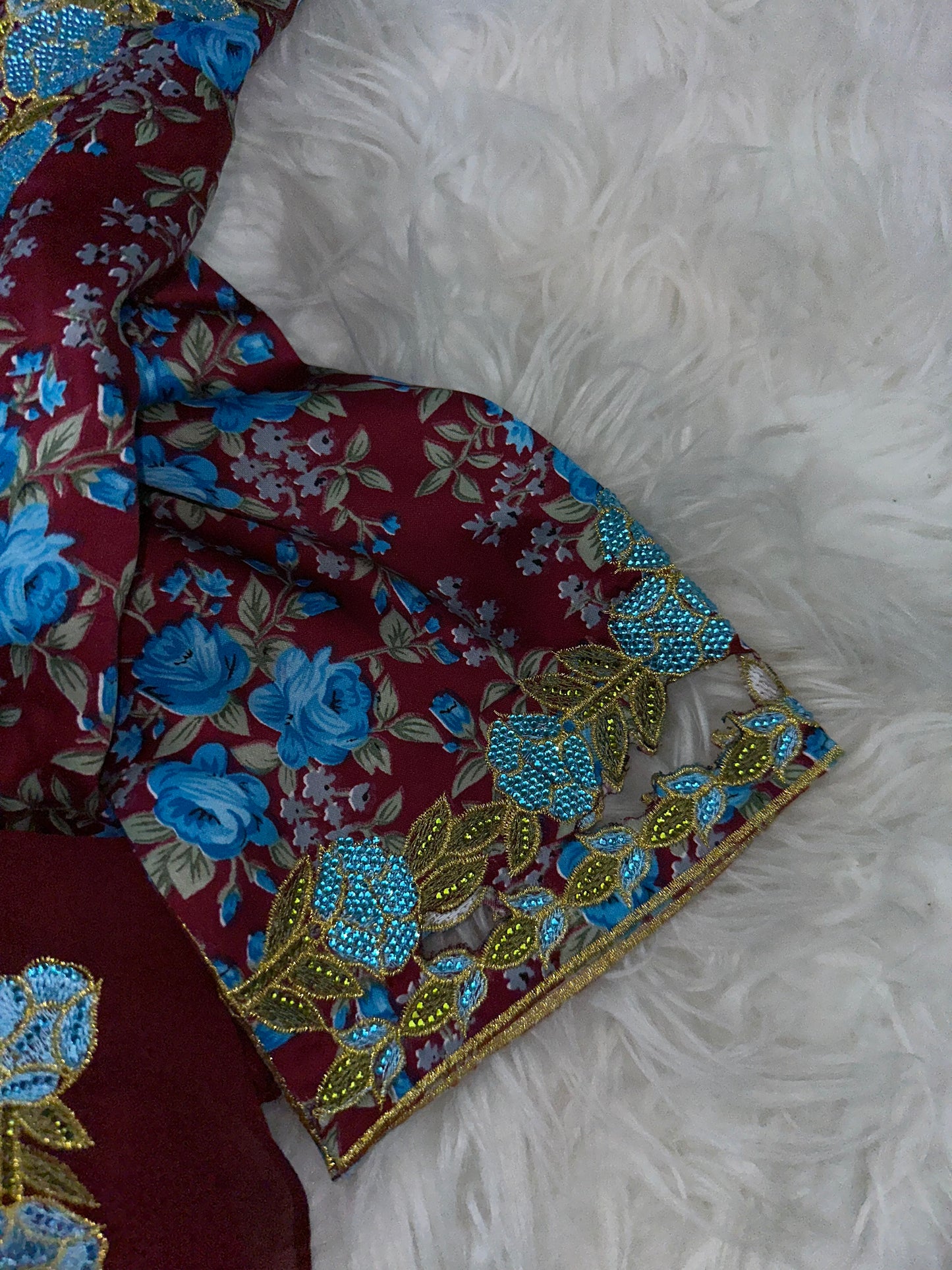 Bordeaux and blue nihal mukhawar