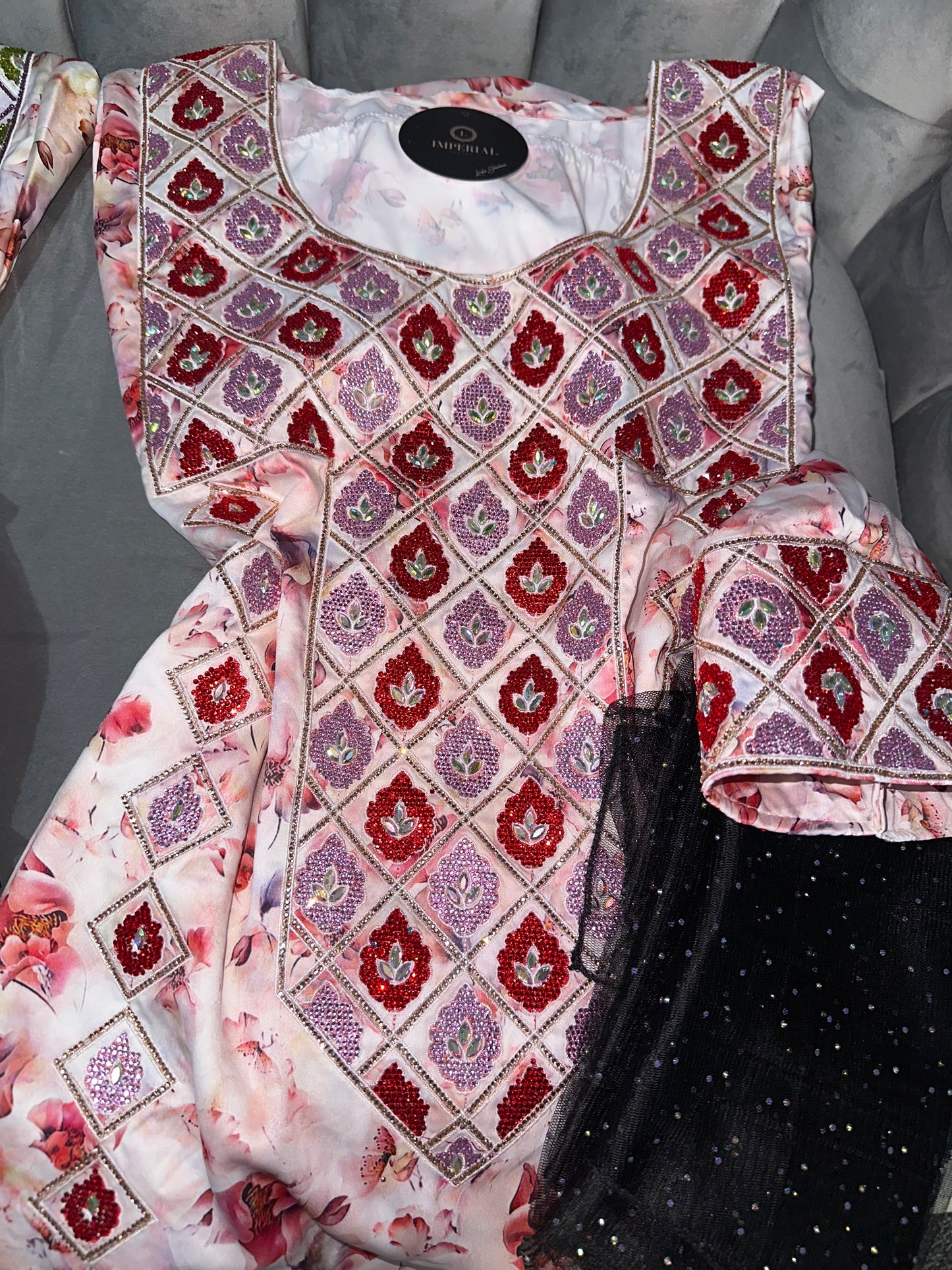Pure silk mkhawar different colors