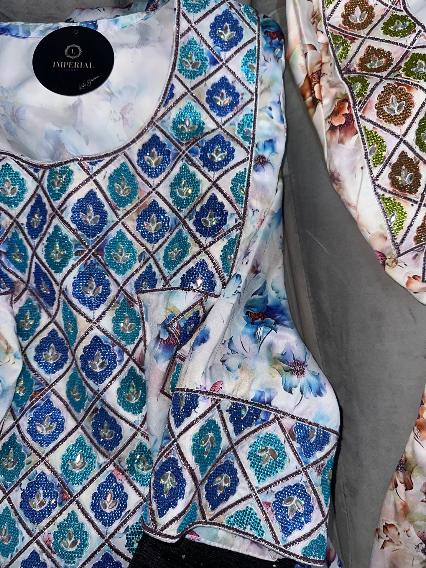 Pure silk mkhawar different colors