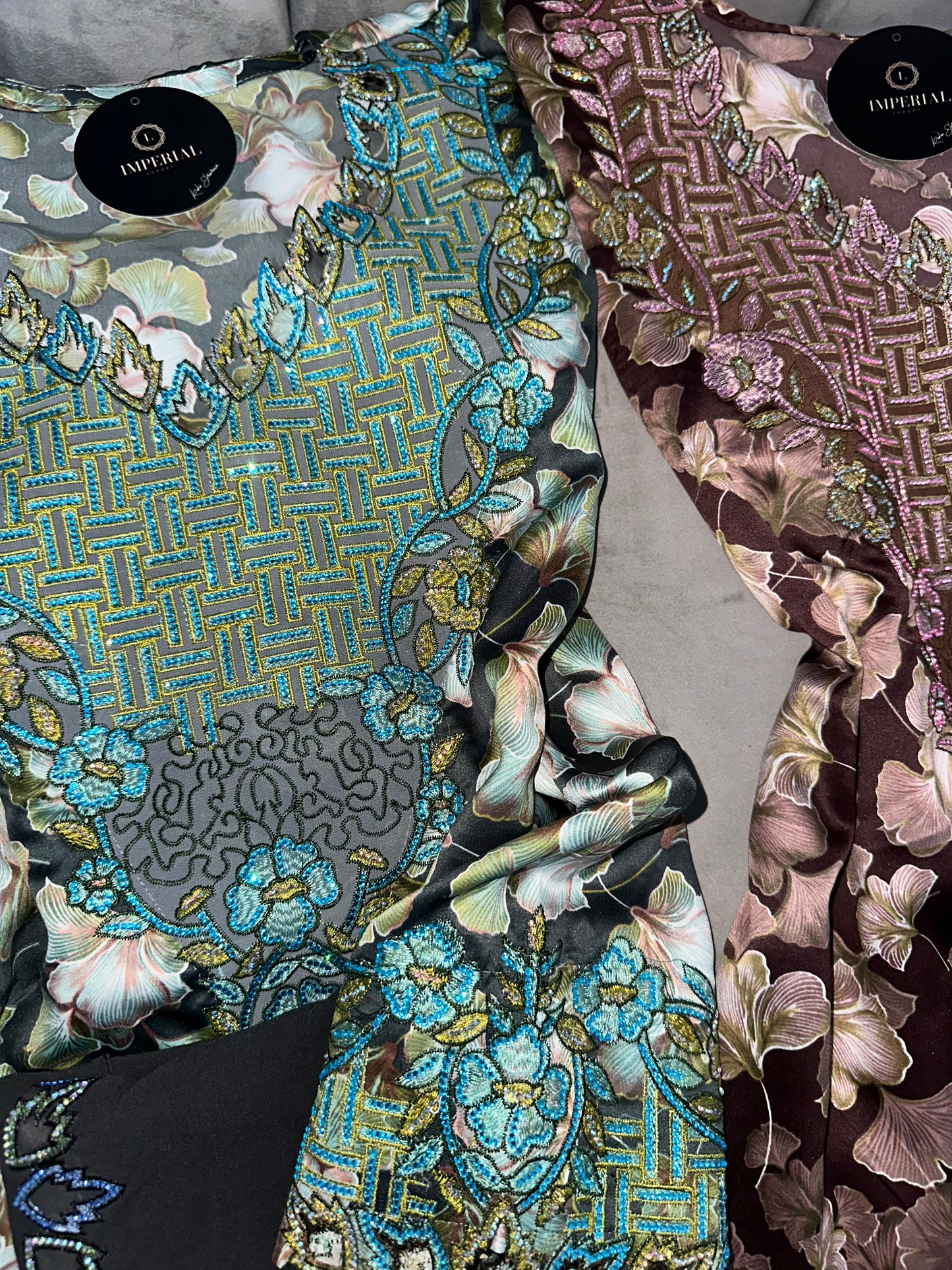 Dark colors of mkhawars with matching Shiela