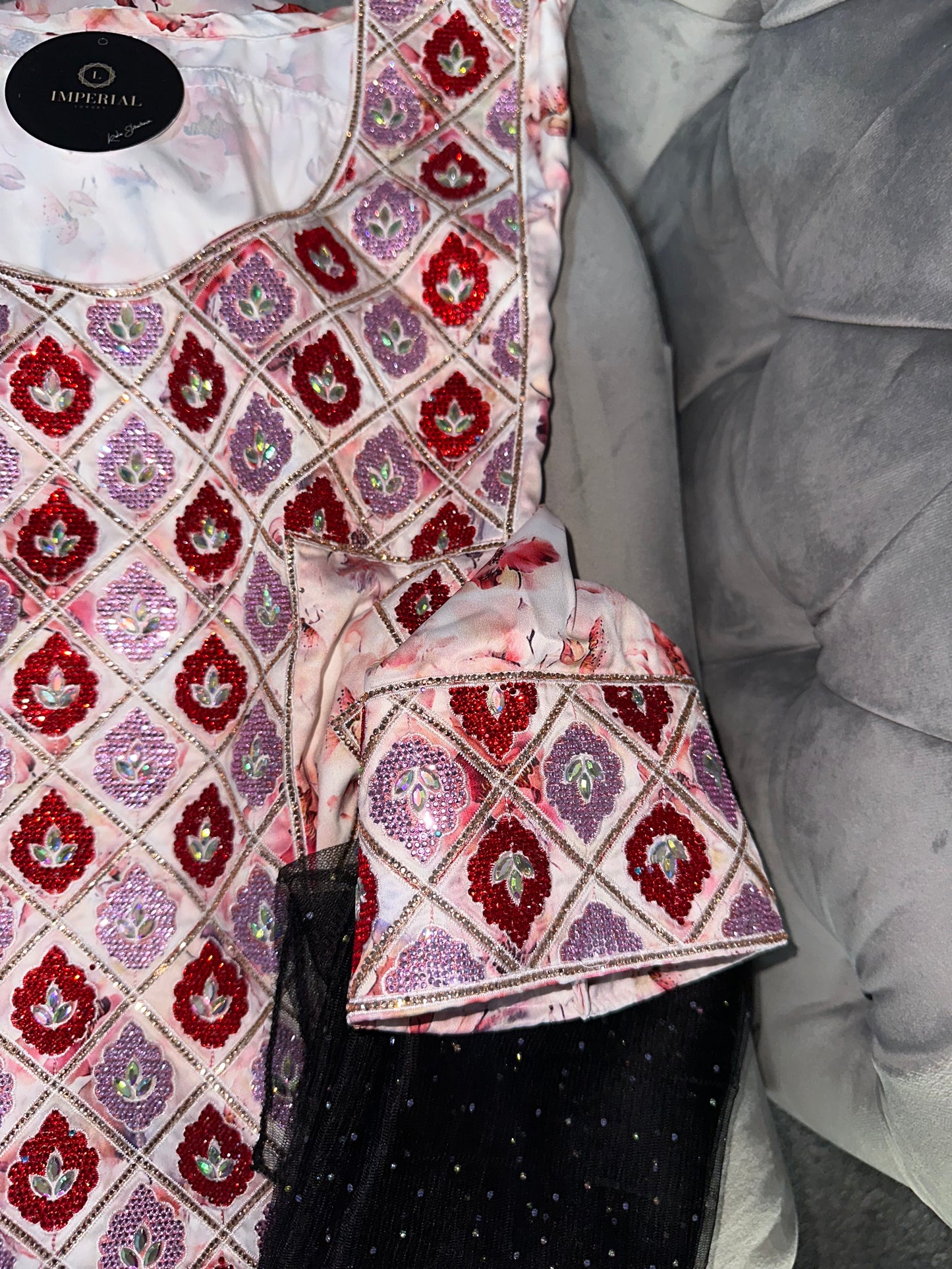 Pure silk mkhawar different colors