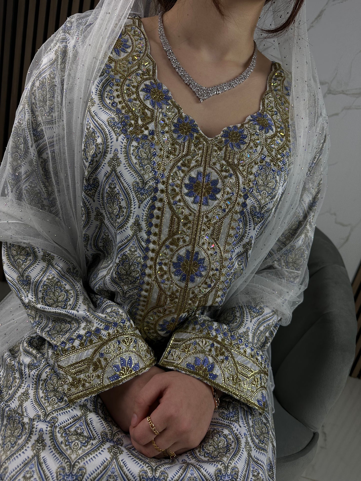 Blue mkhawar