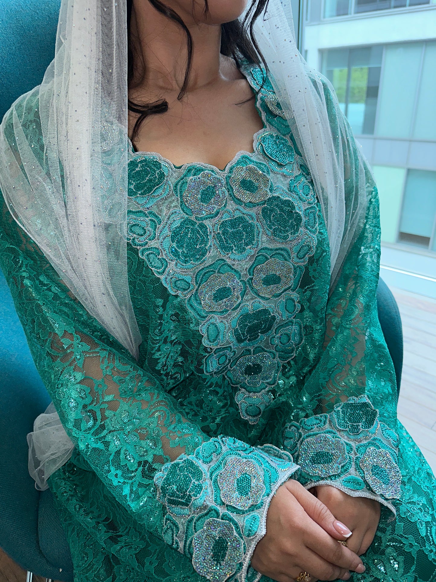 Green lace, 3D