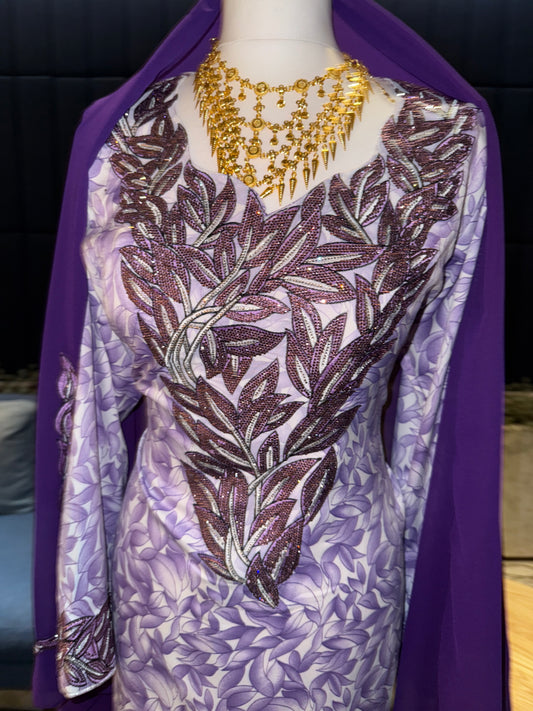 Purple3 mukhawar with hijab and back corset