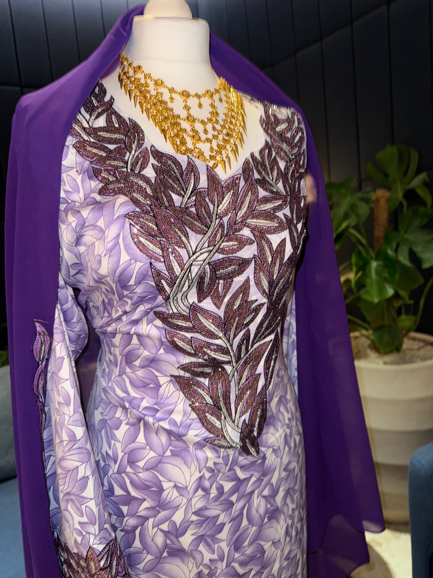 Purple3 mukhawar with hijab and back corset