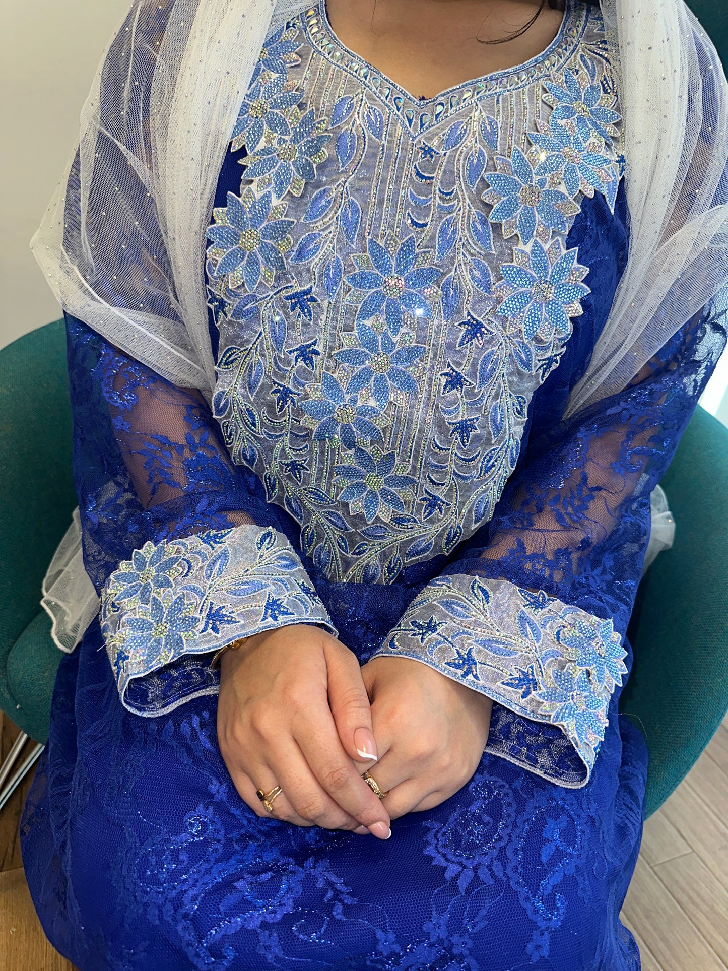 Blue lace mkhawar 3D