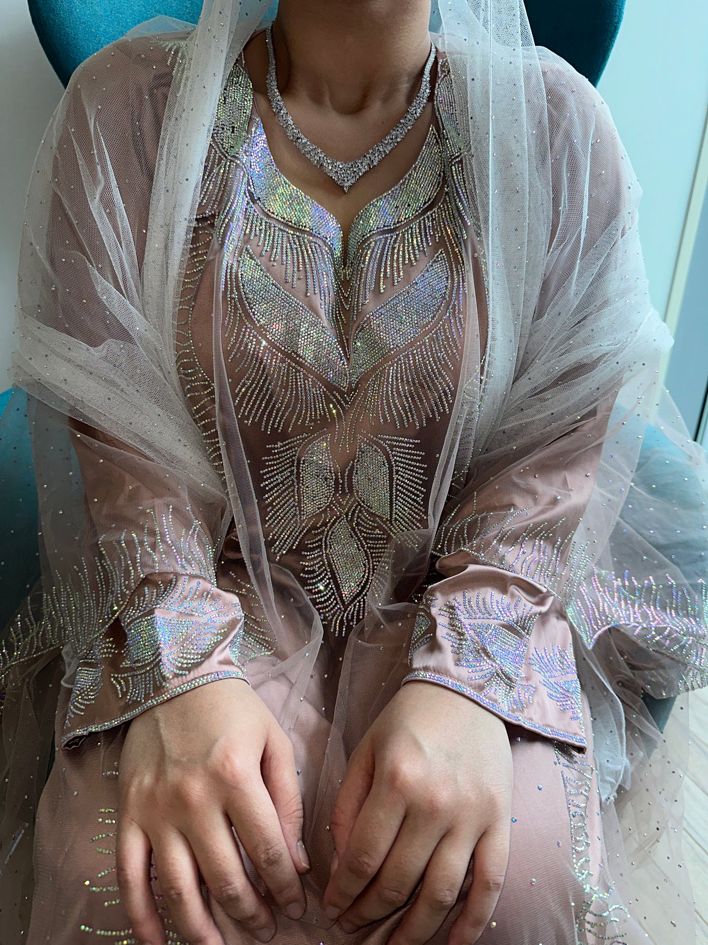 Rose Emirates Thobe two piece