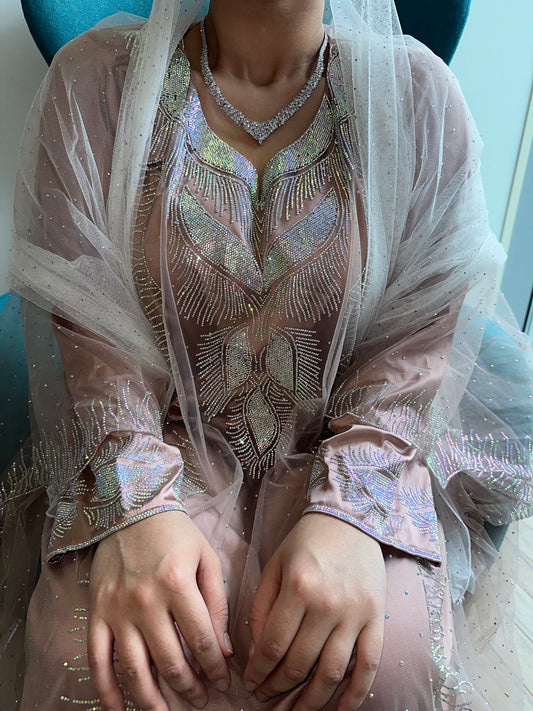 Rose Emirates Thobe two piece