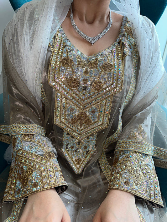 Brown Emirates two pieces