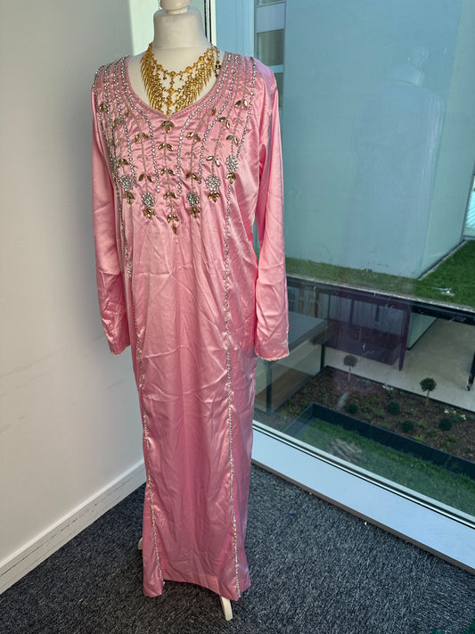 Pink silk Mukhawar