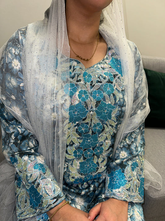 Blue mkhawar