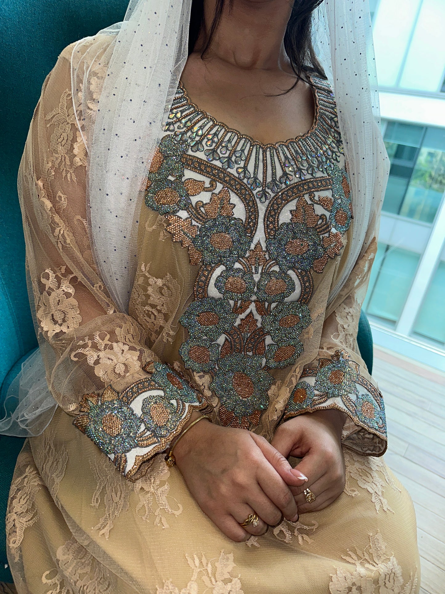 Creamy1 lace mkhawar