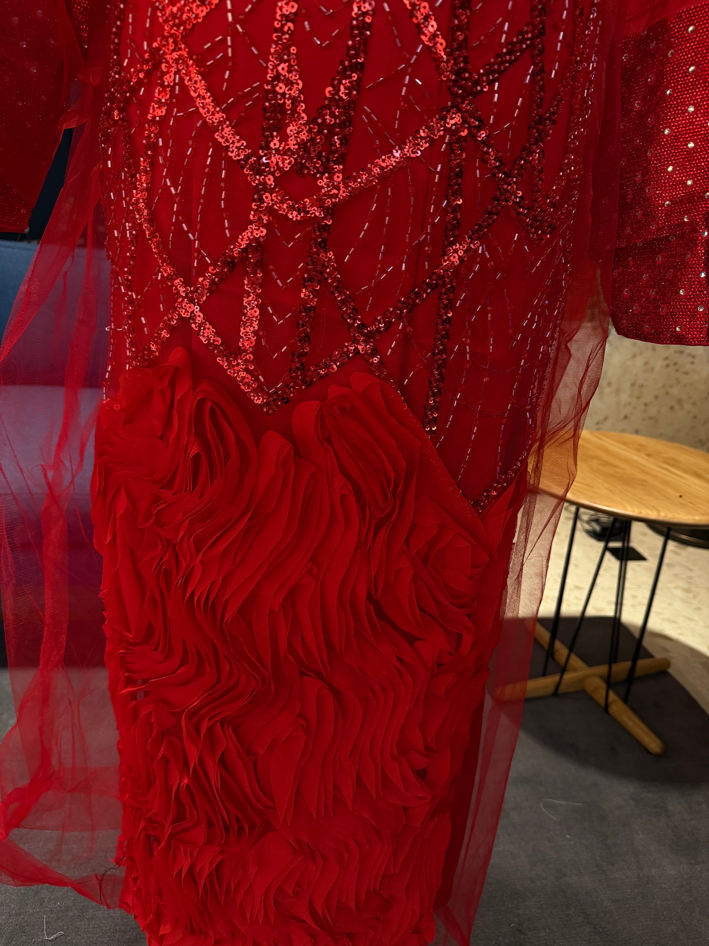 Handmade red dress/Thobe