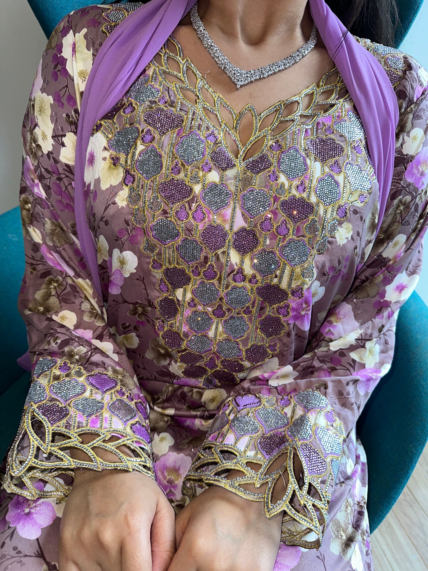 Purple10 mkhawar with matching Shiela