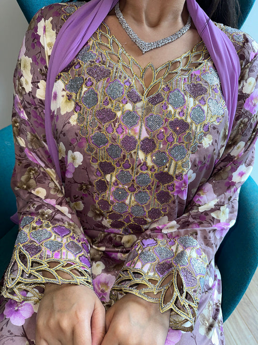Purple10 mkhawar with matching Shiela