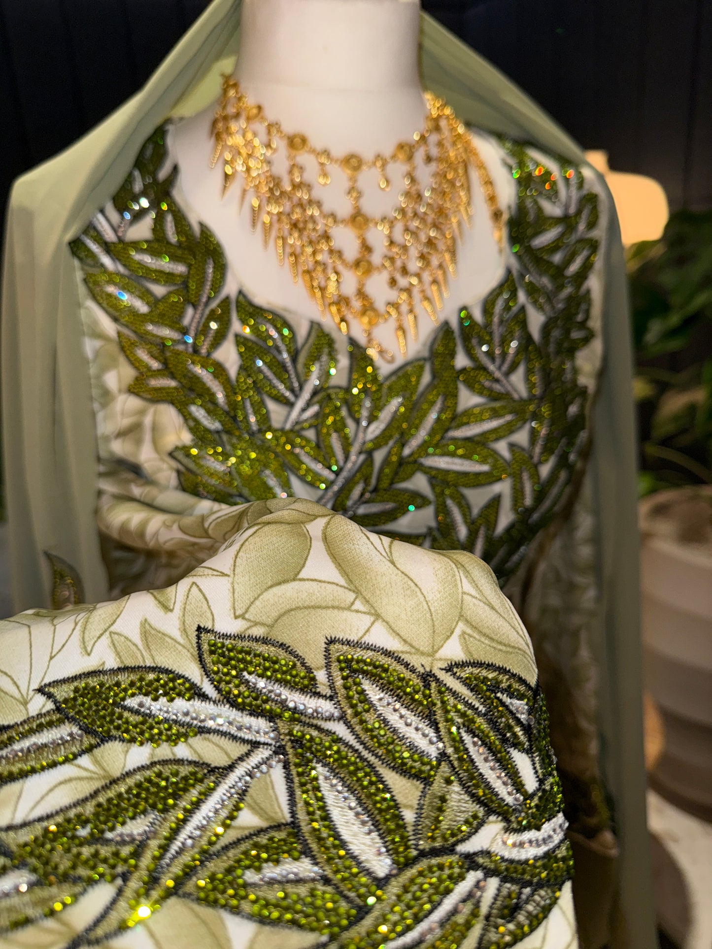 Olive mukhawar with hijab