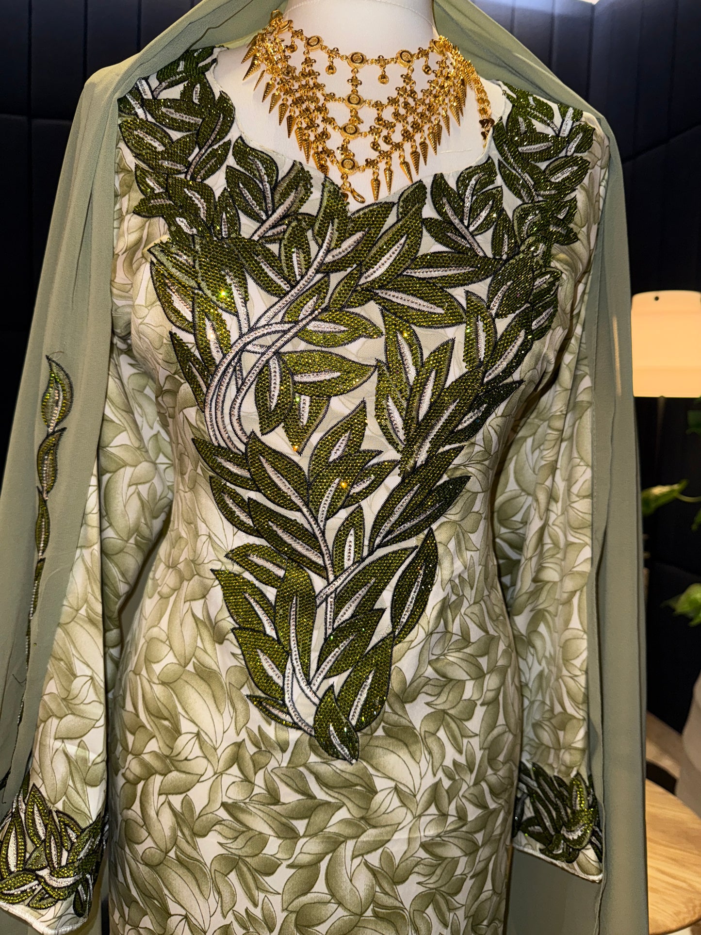 Olive mukhawar with hijab