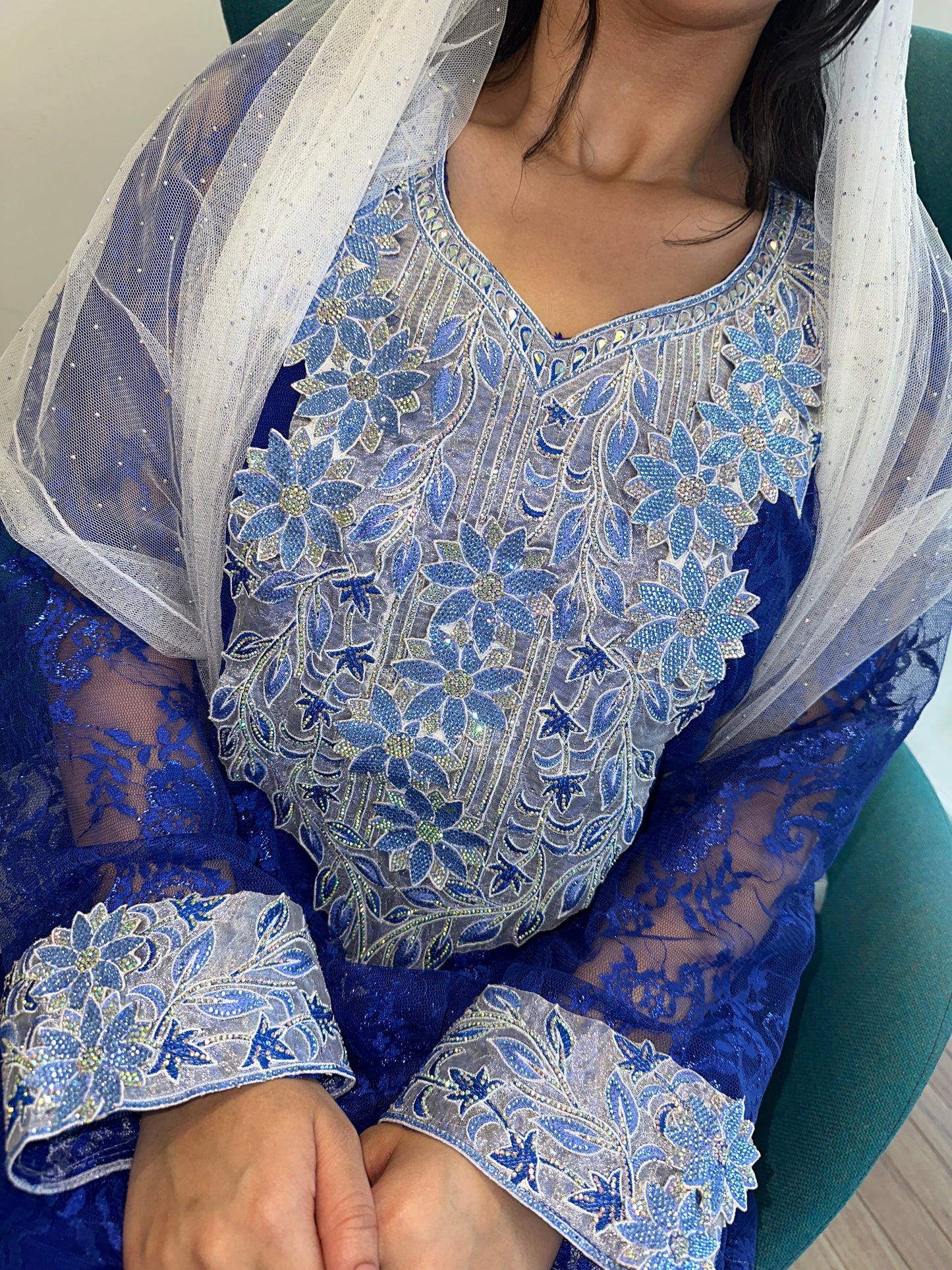 Blue lace mkhawar 3D