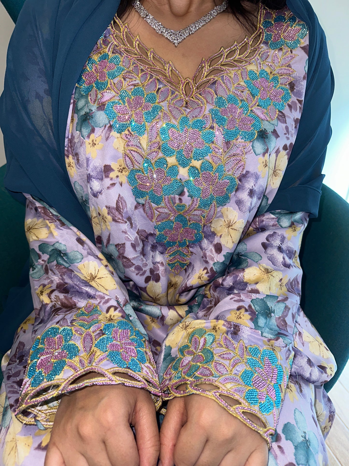 Purple5 mkhawar with matching Shiela