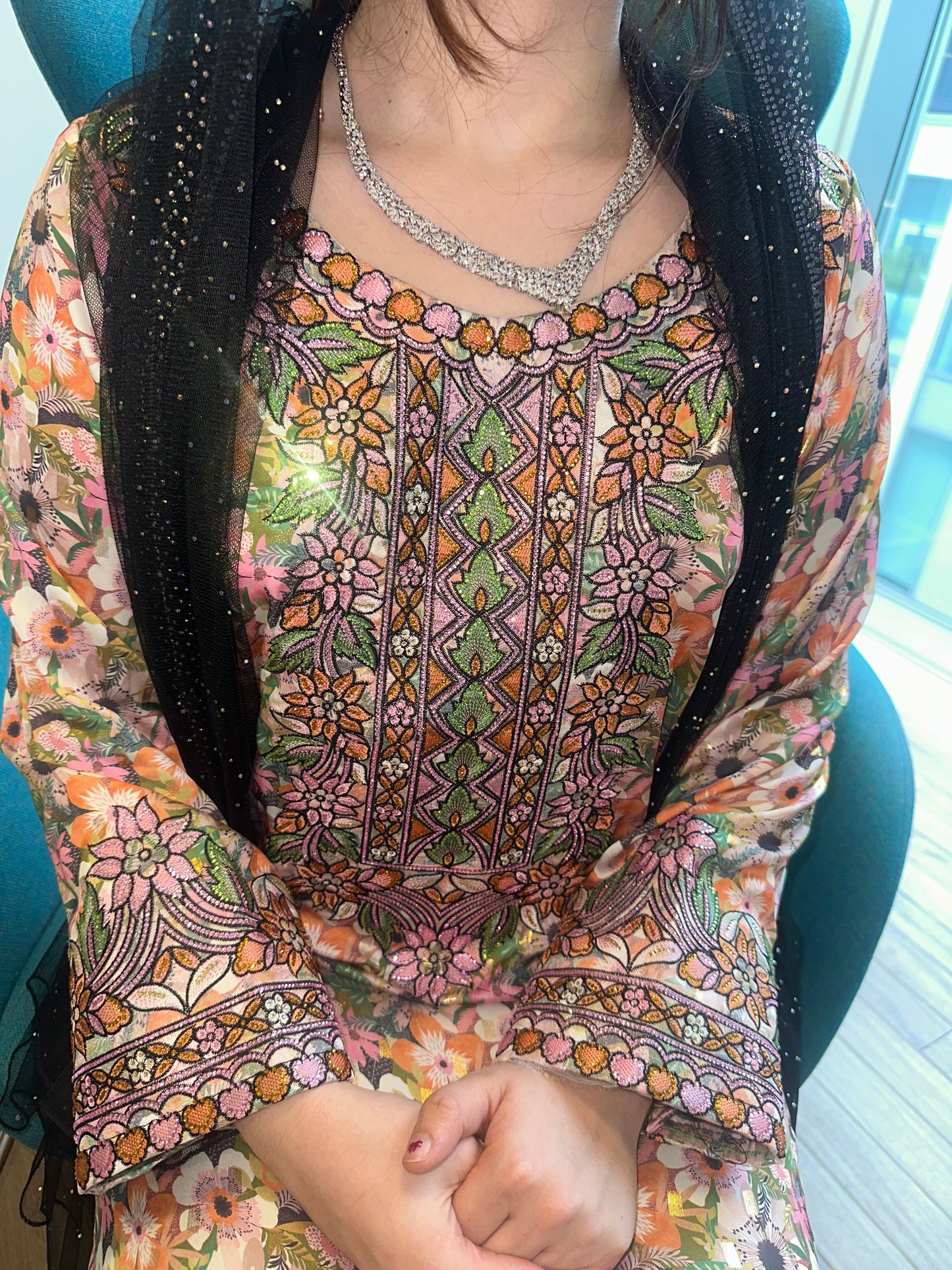 Pure silk mkhawar